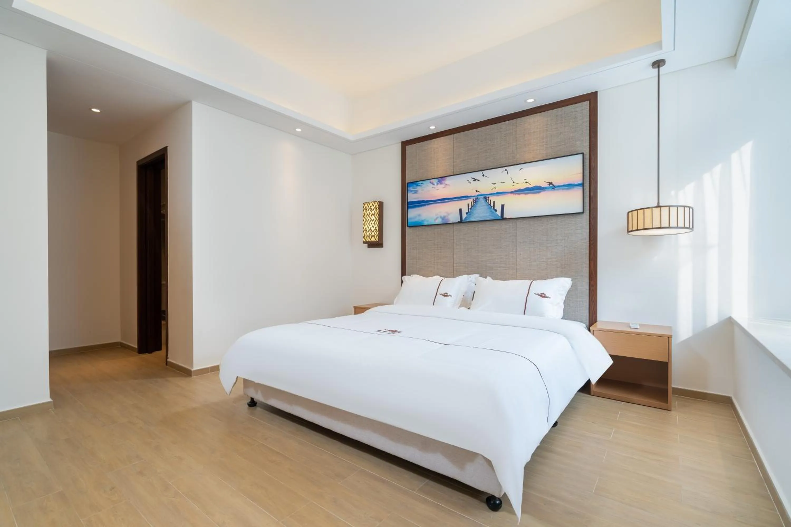 Bed in Iccssi Villa Haitang Bay Sanya