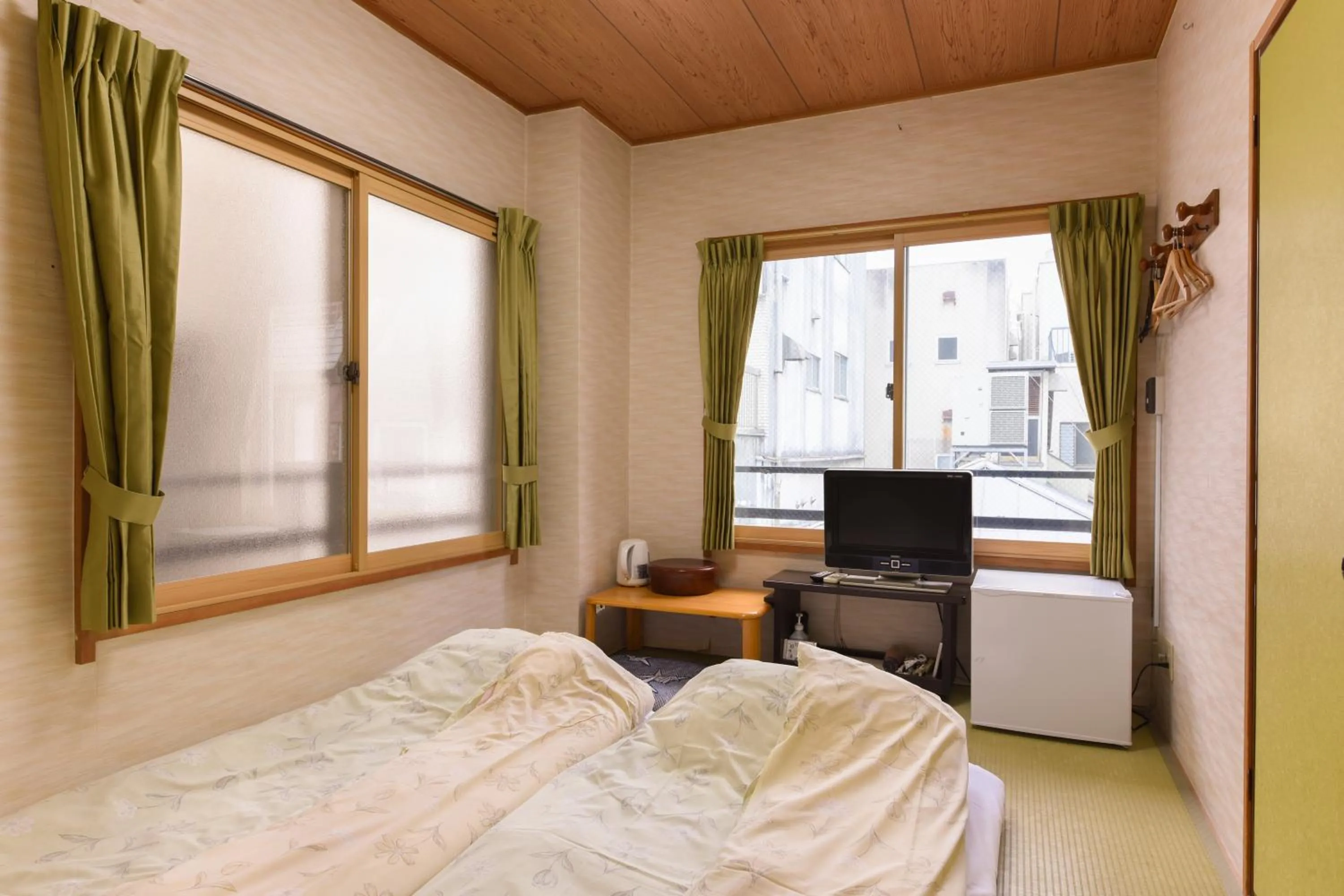 Bed in Ryokan Mikawaya