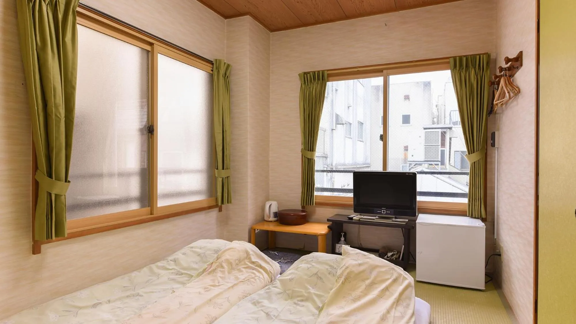 Bed in Ryokan Mikawaya