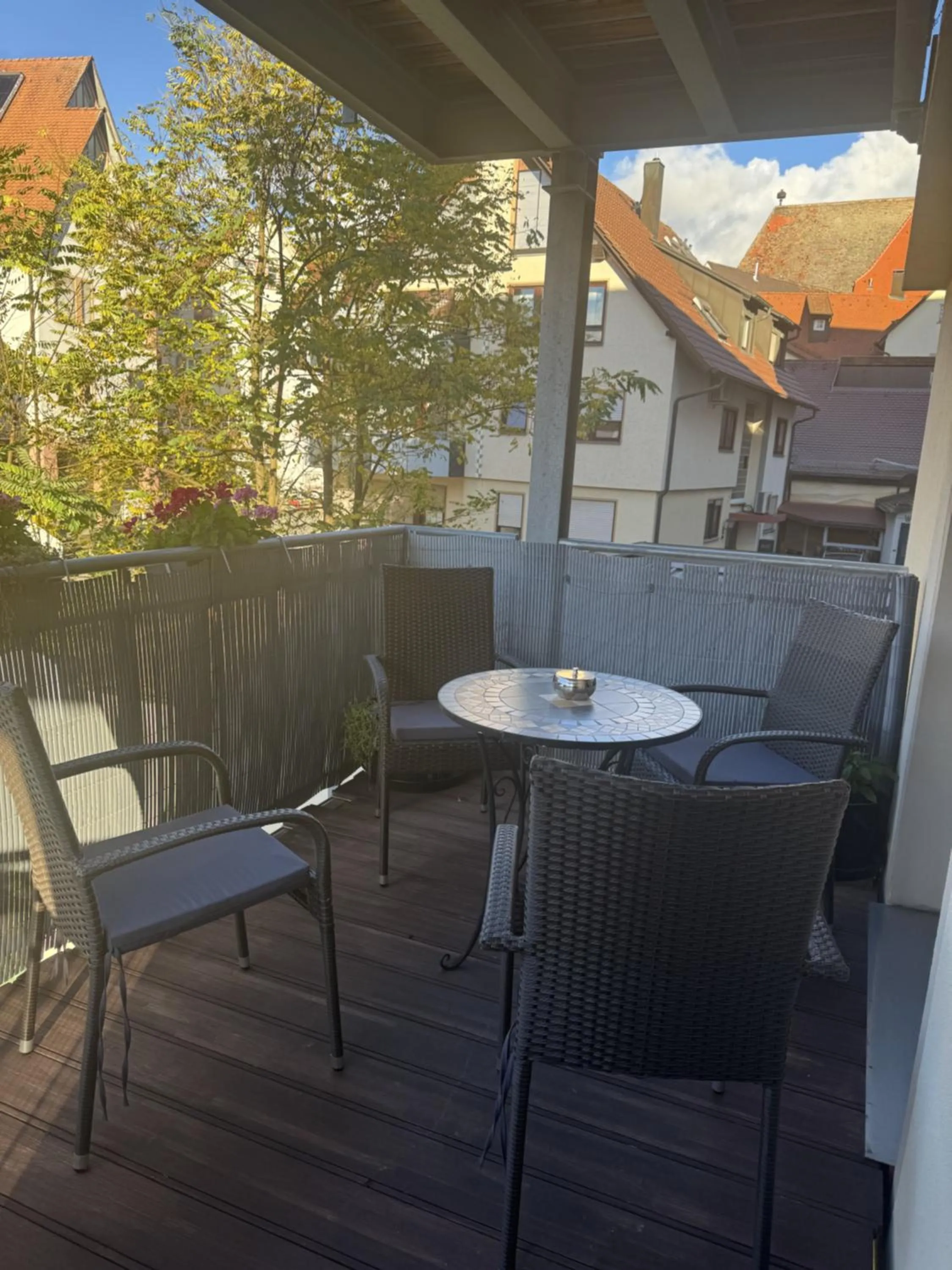 Balcony/Terrace in Hotel Mythos "rooms with kitchenette- apartments with kitchen"