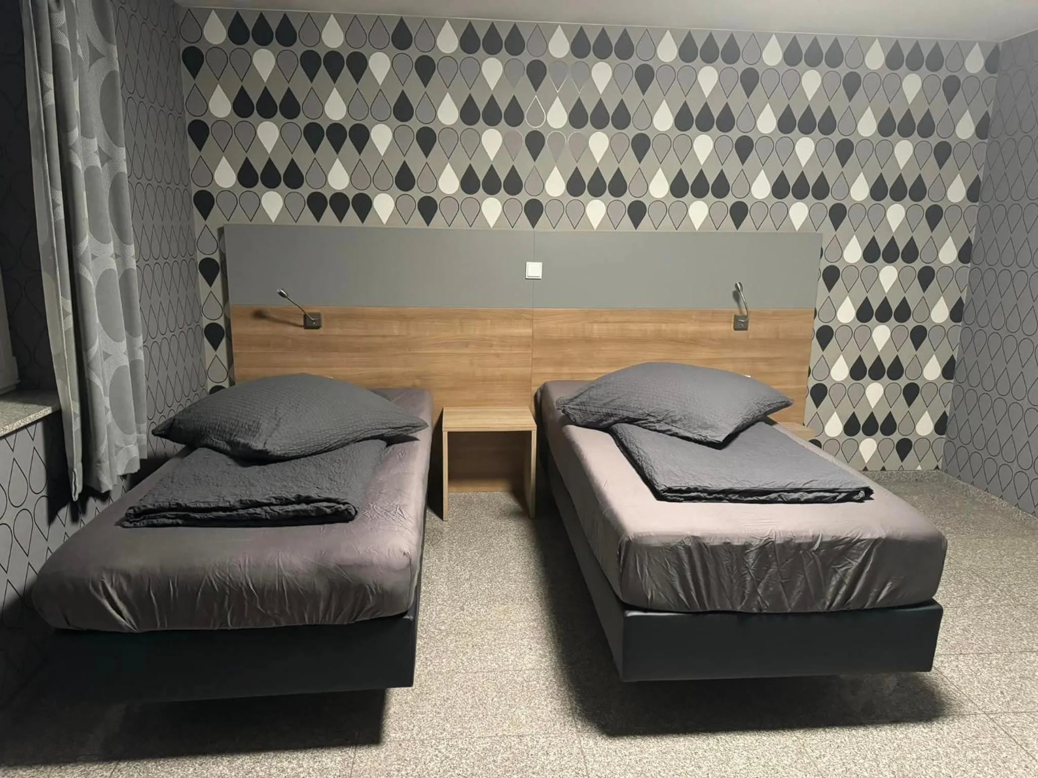 Bed in Hotel Mythos "rooms with kitchenette- apartments with kitchen"