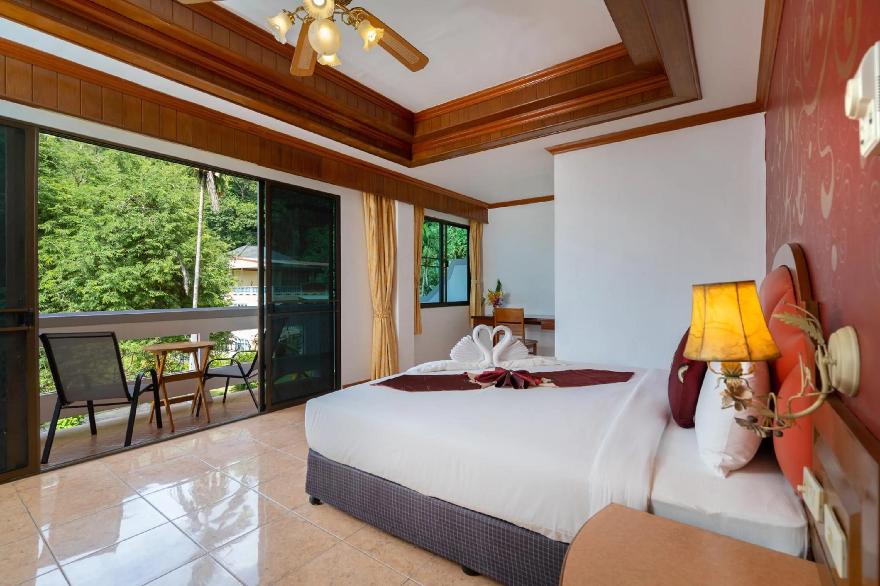 View (from property/room), Bed in Memory Karon Resort