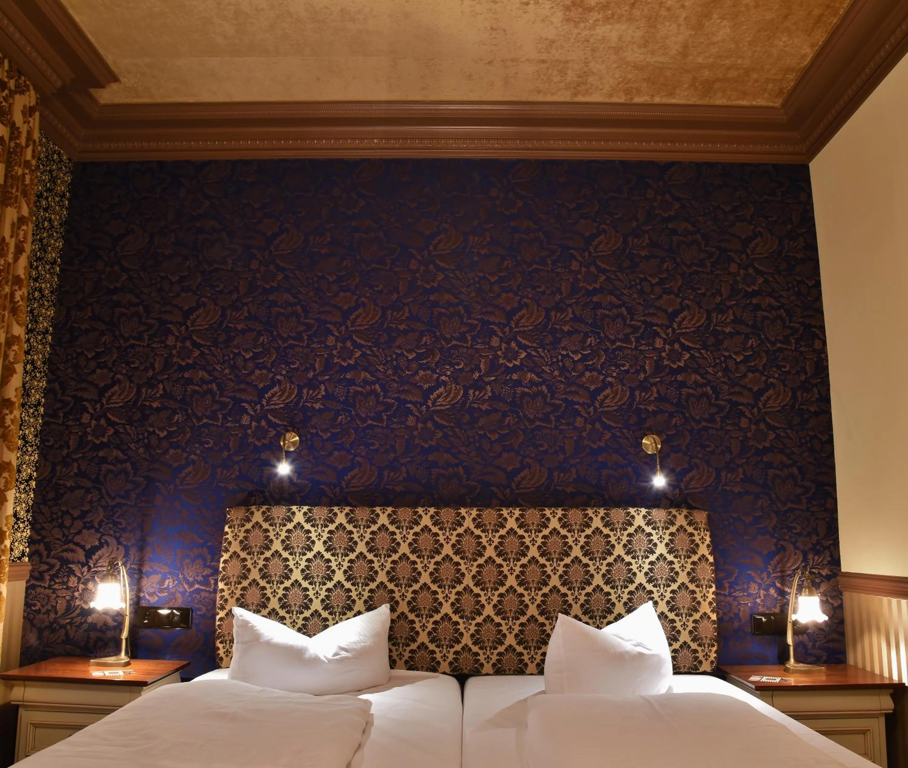 Decorative detail, Bed in Myer's Hotel Berlin