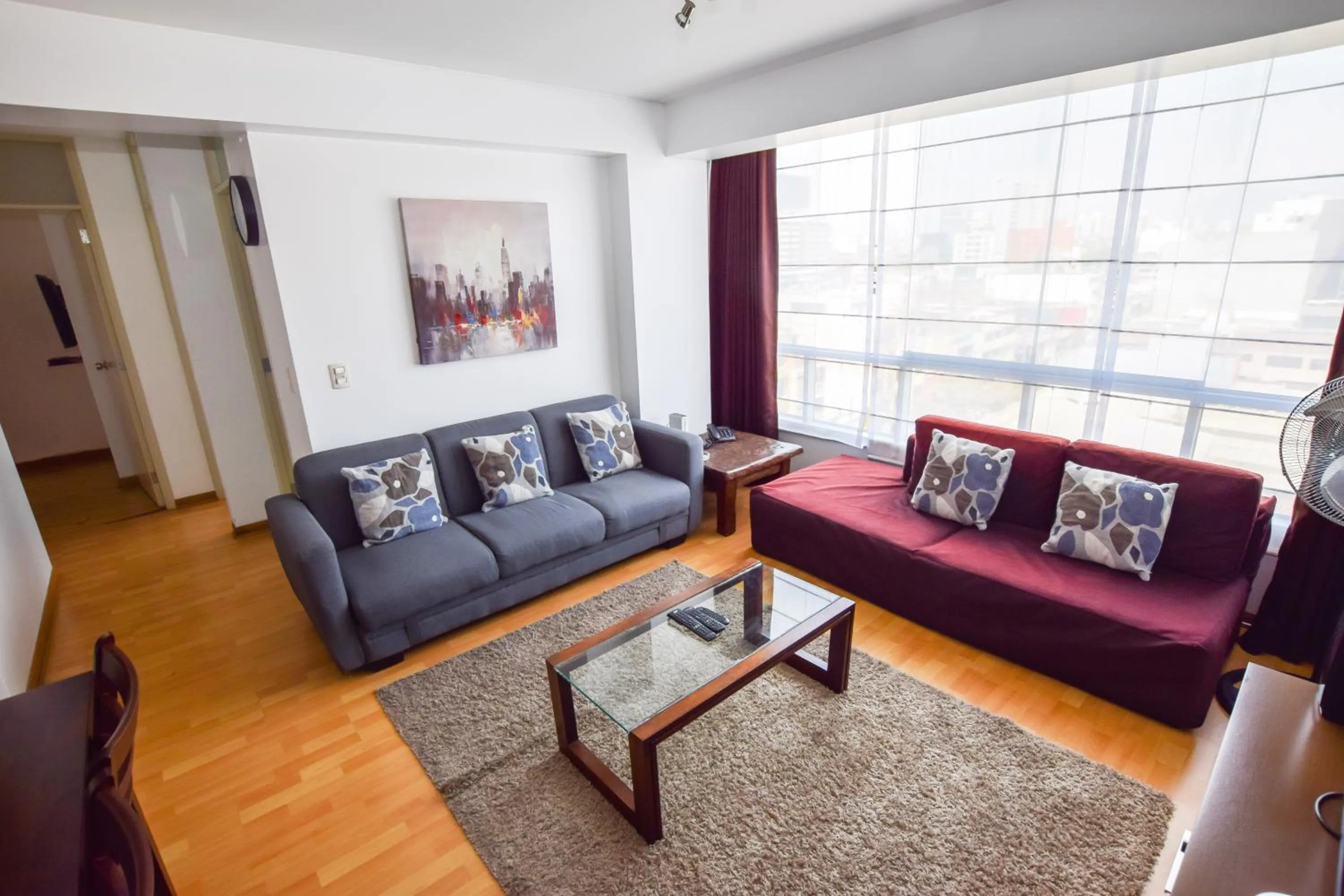 Living room in Miraflores Apartments 110 Alcanfores Street by Private Host