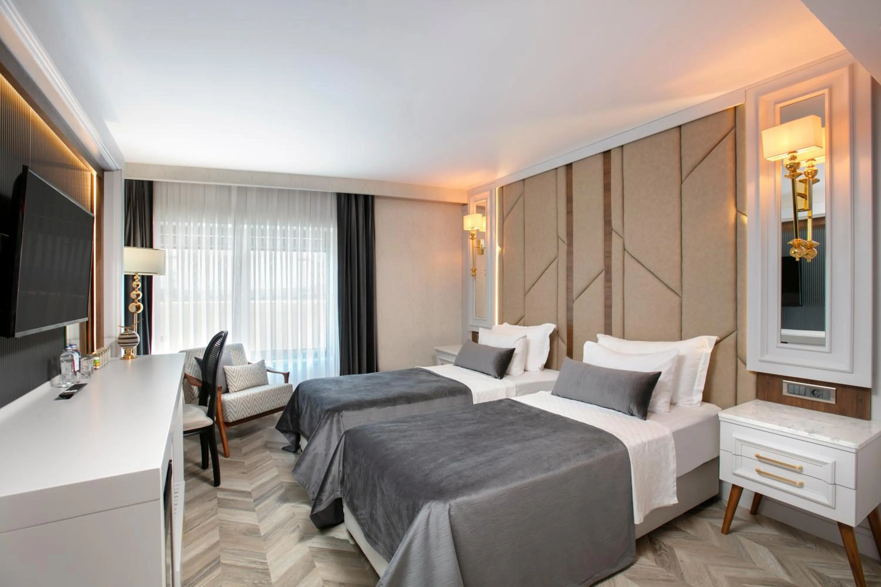 Bed in Limak Eurasia Luxury Hotel