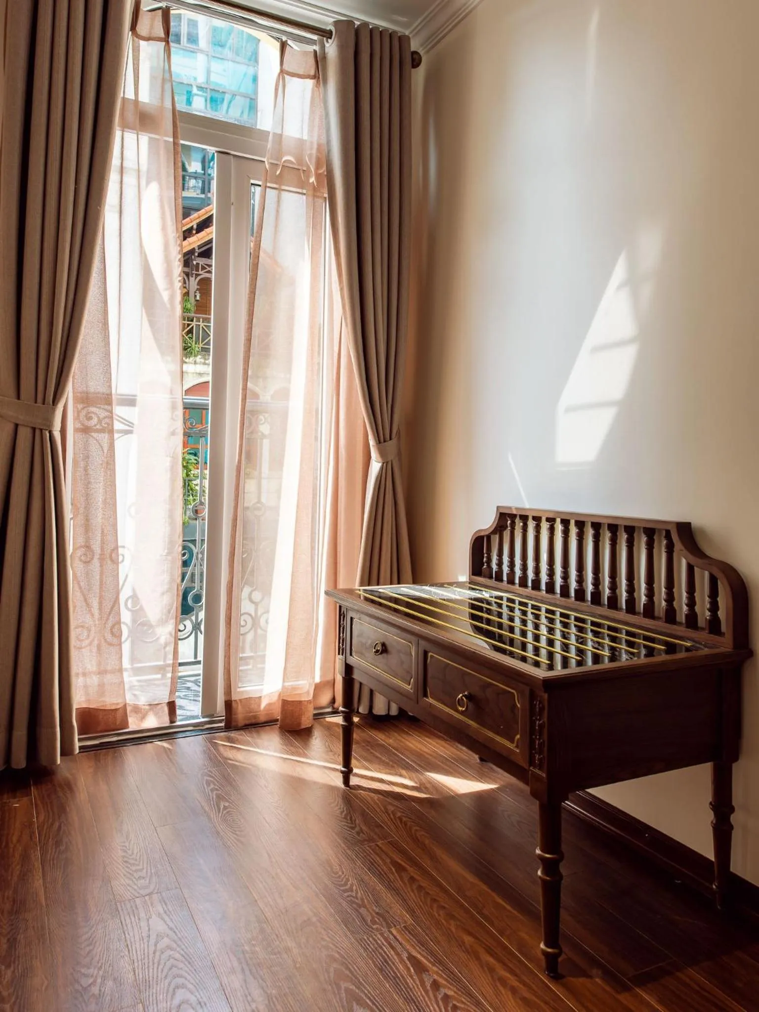 Balcony/Terrace, Bed in Hanoi Tirant Hotel