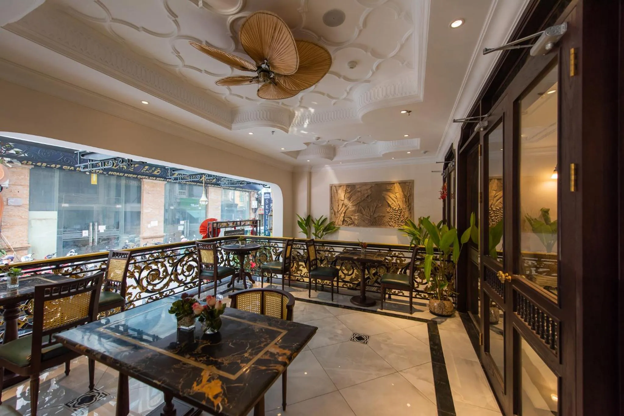 Seating area in Hanoi Tirant Hotel