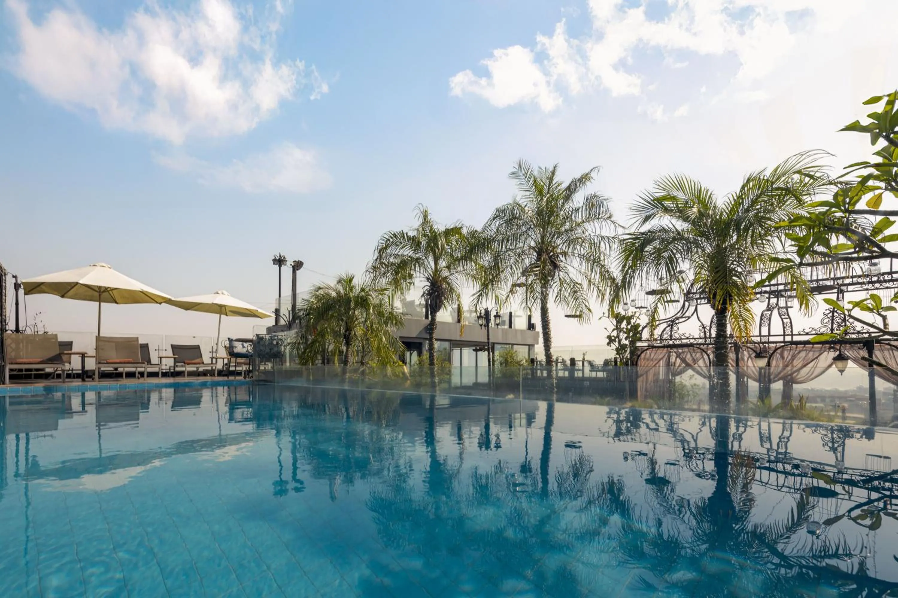 Pool view in Hanoi Tirant Hotel
