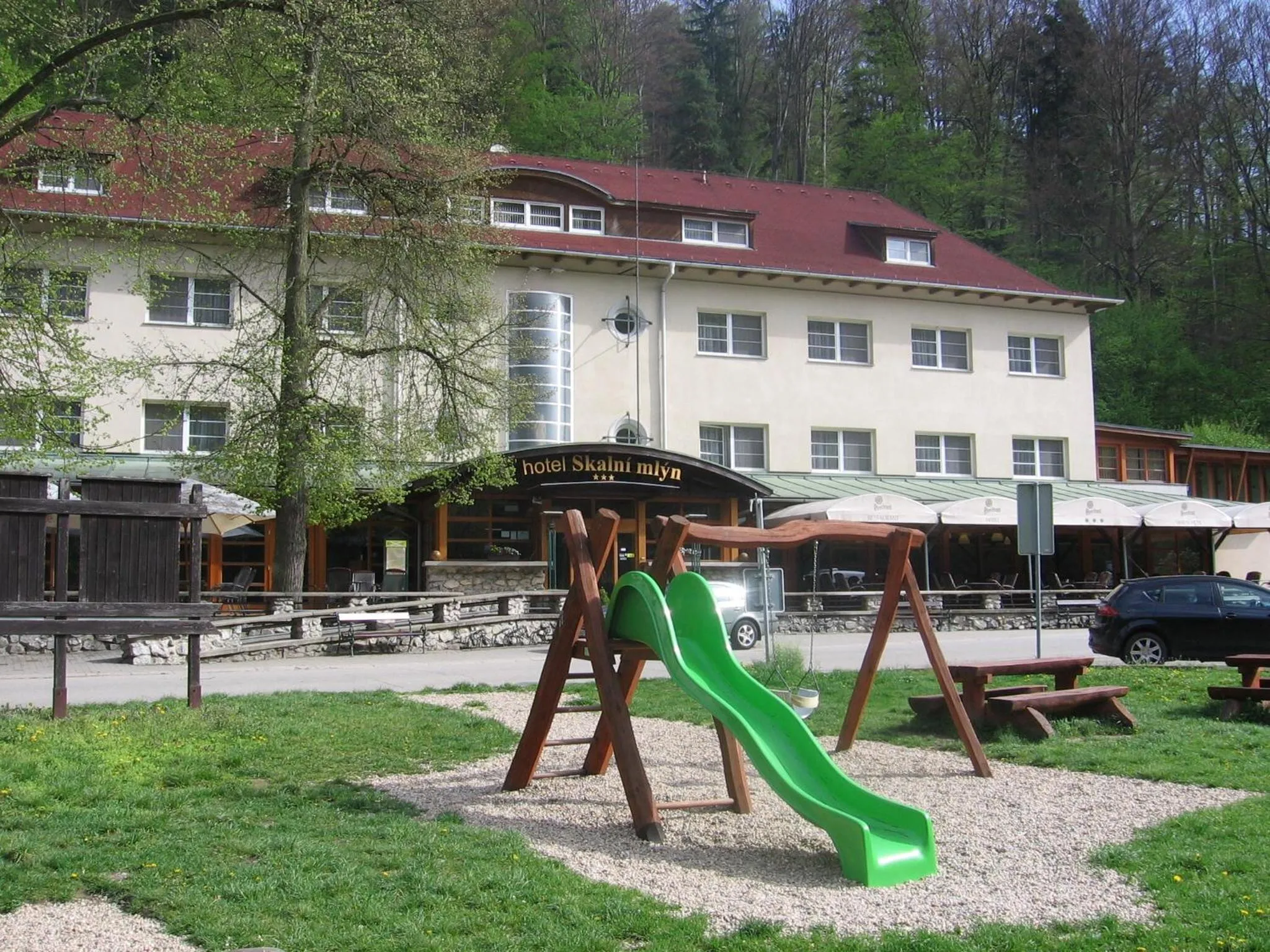 Children play ground in Hotel Skalní Mlýn