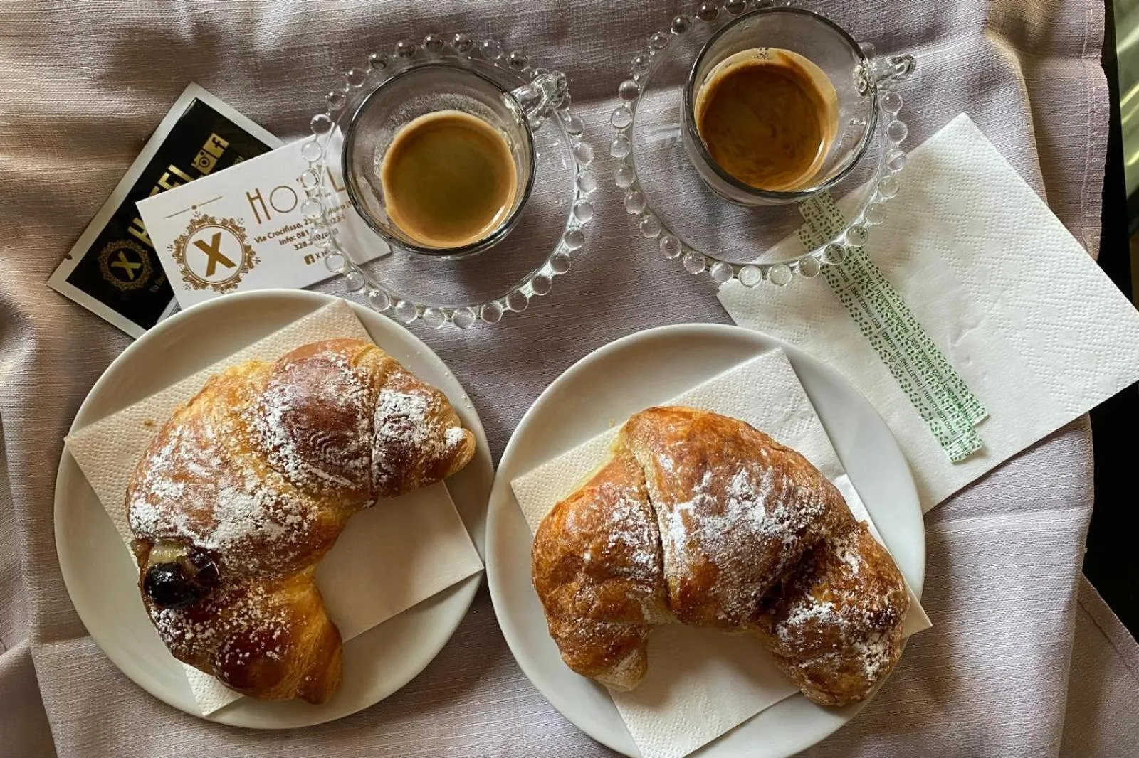 Food and drinks in X Hotel