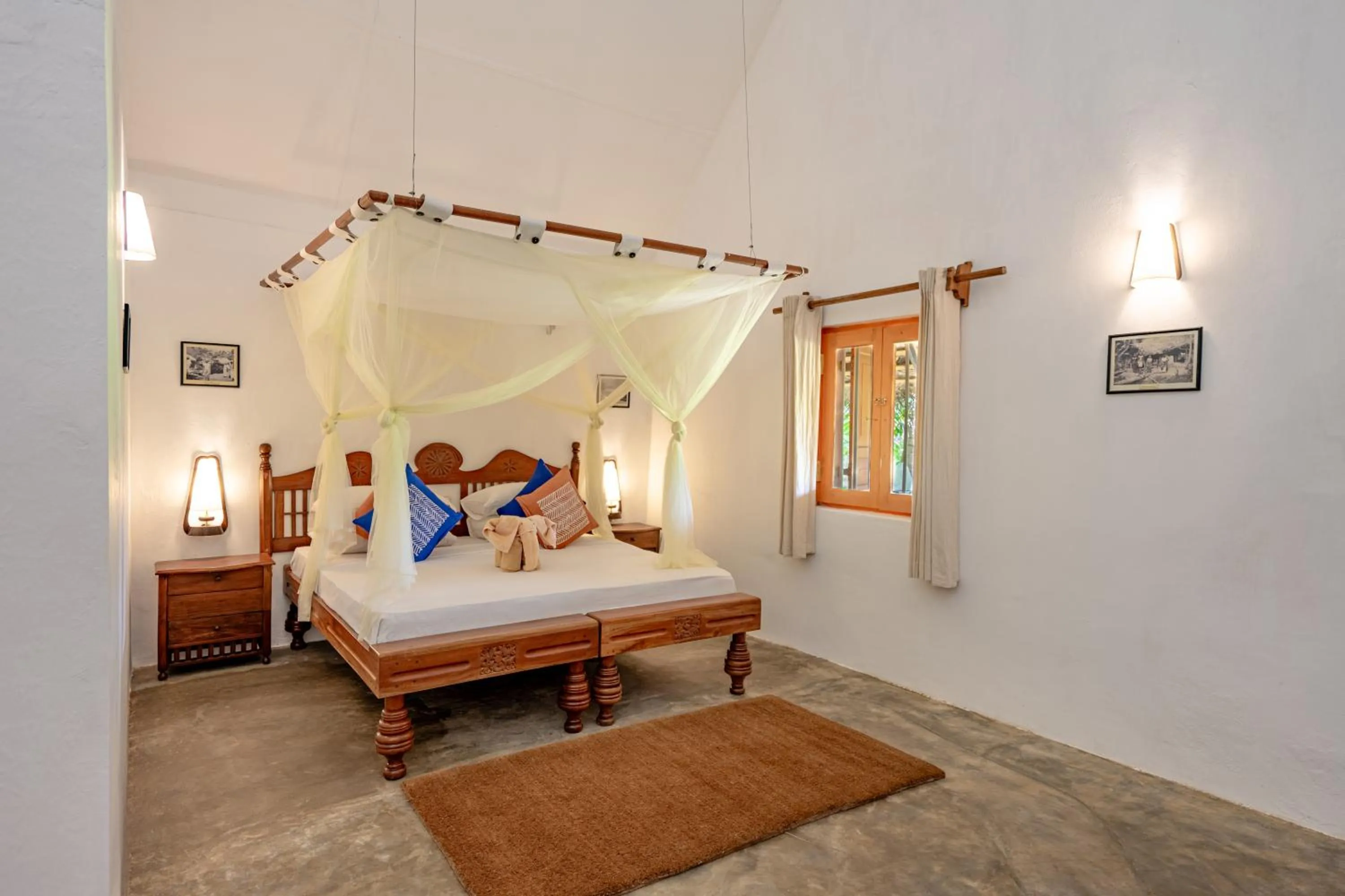 Bed in Amuna Ayurveda and Wellness Retreat