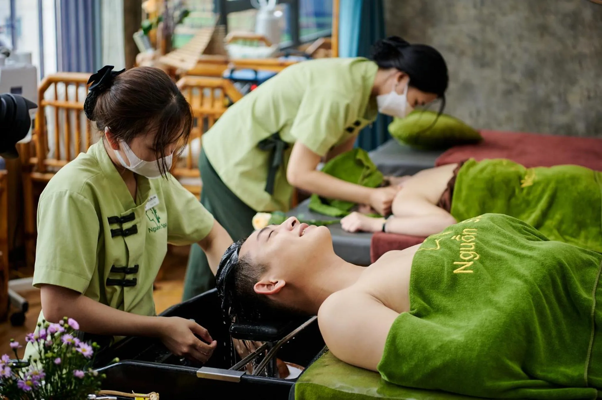 Spa and wellness centre/facilities in Halina Hotel and Apartment