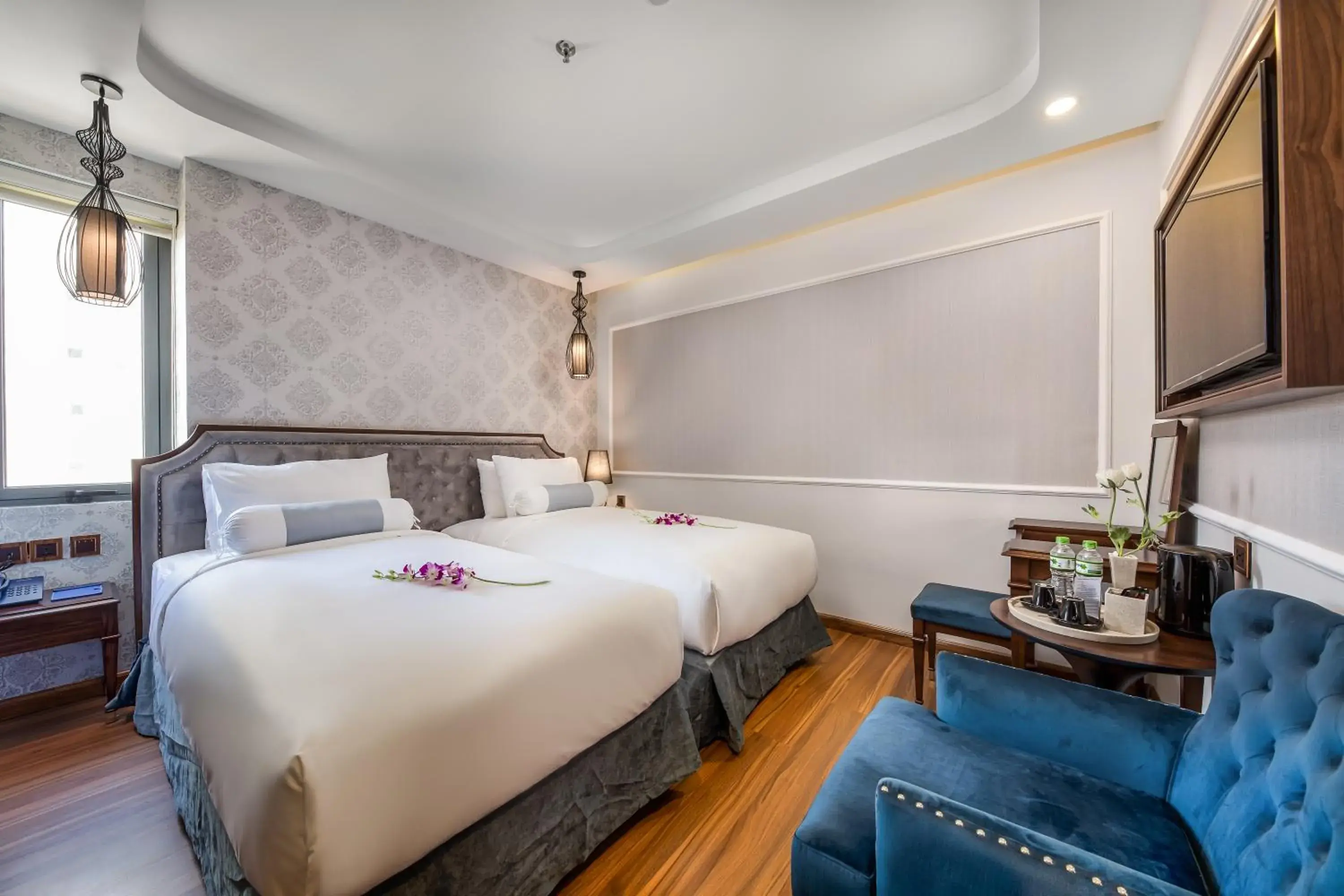 Superior Twin Room with Small Window City View in Halina Hotel and Apartment Superior Twin Room with Small Window City View in Halina Hotel and Apartment