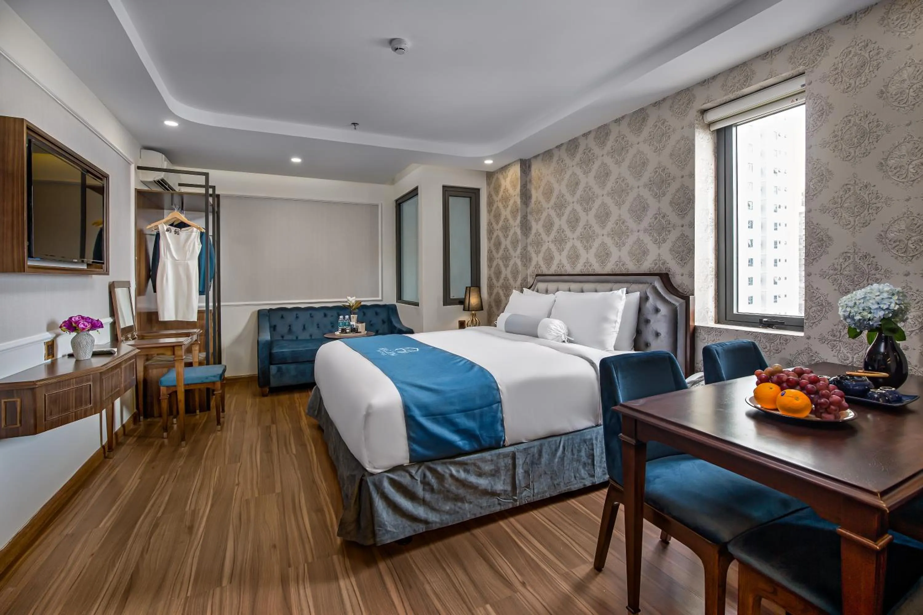 Bed in Halina Hotel and Apartment