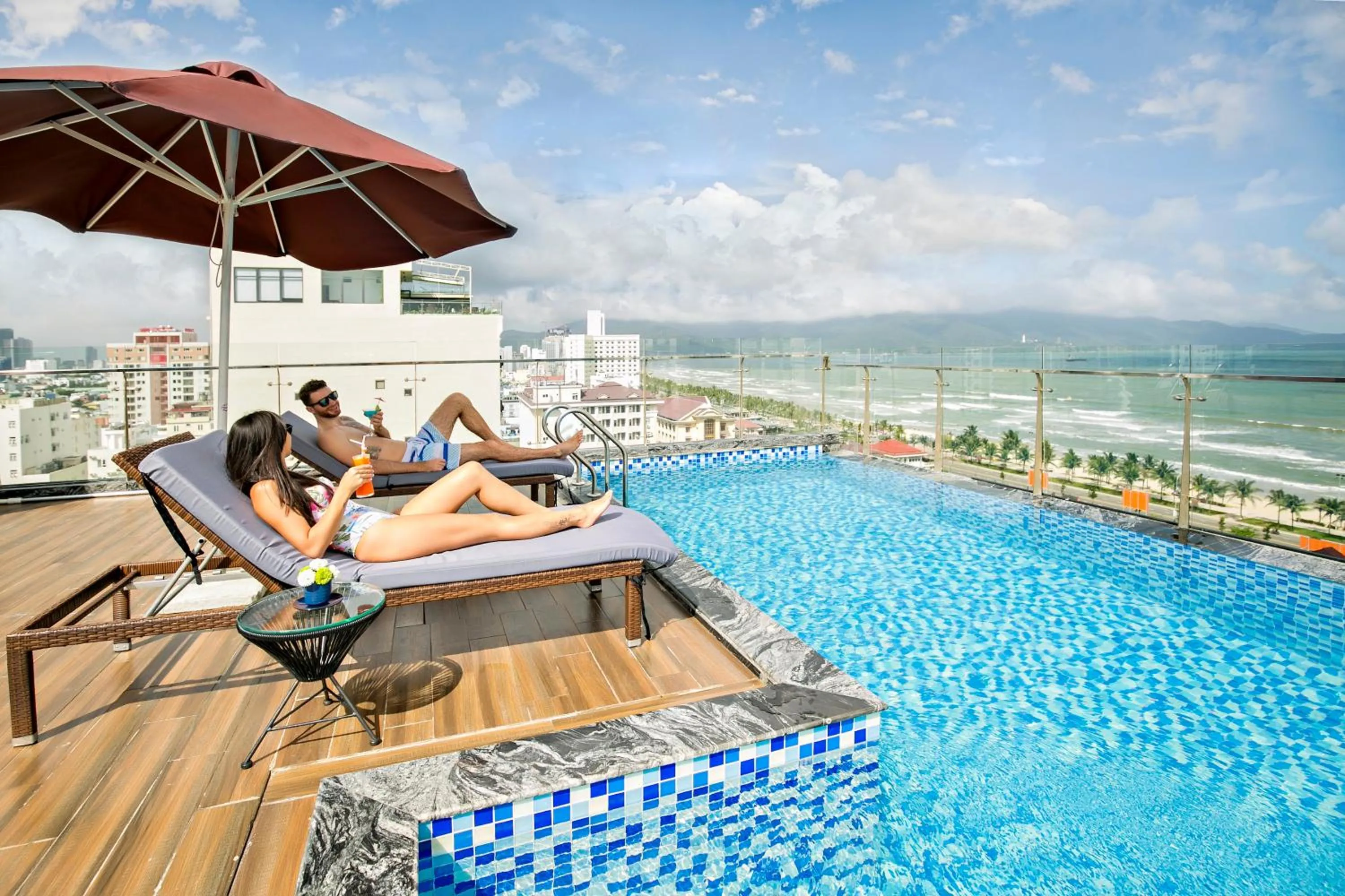 Swimming pool in Halina Hotel and Apartment