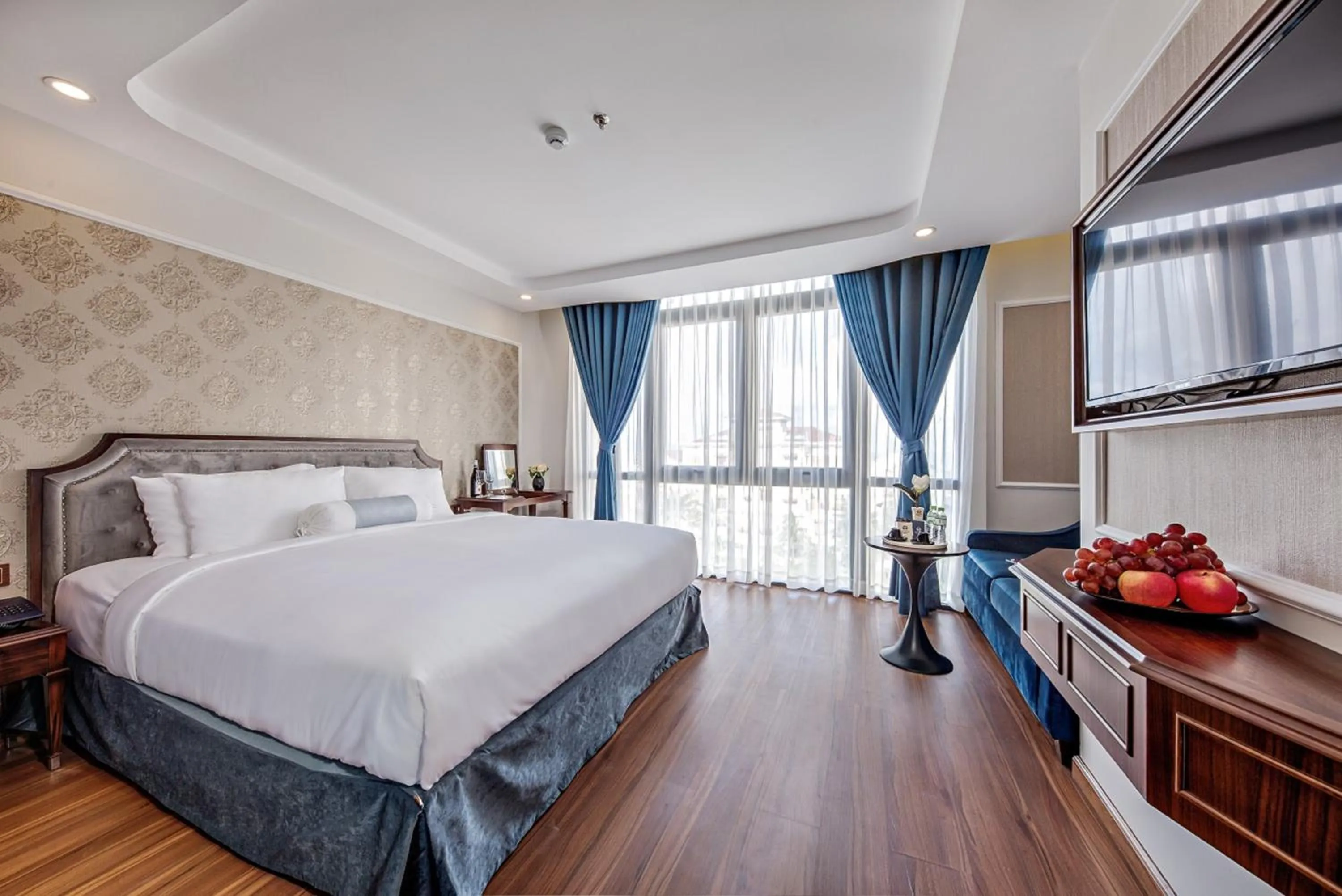 Bed in Halina Hotel and Apartment