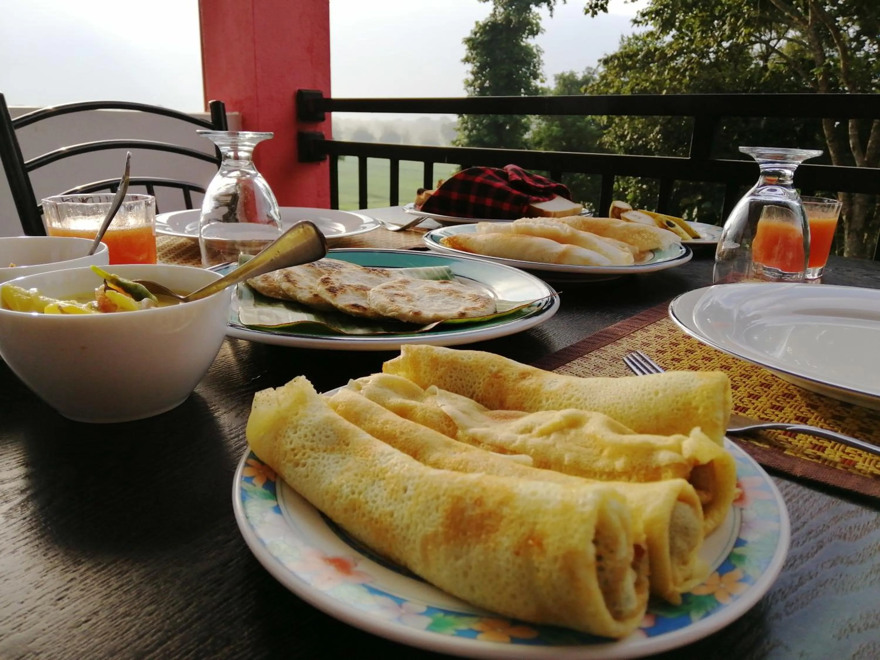 Breakfast in Organic Garden Resort Sigiriya
