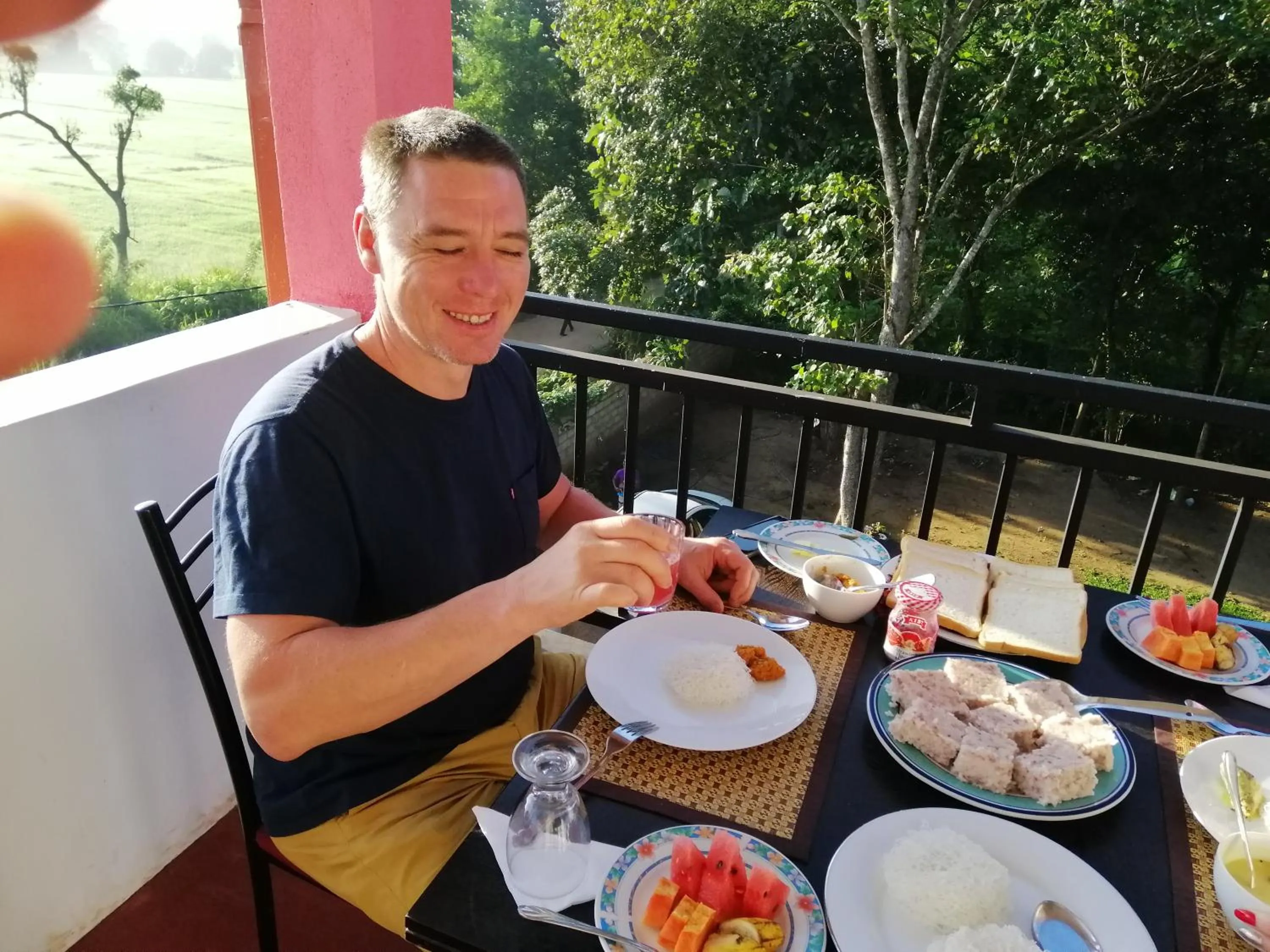 Balcony/Terrace in Organic Garden Resort Sigiriya