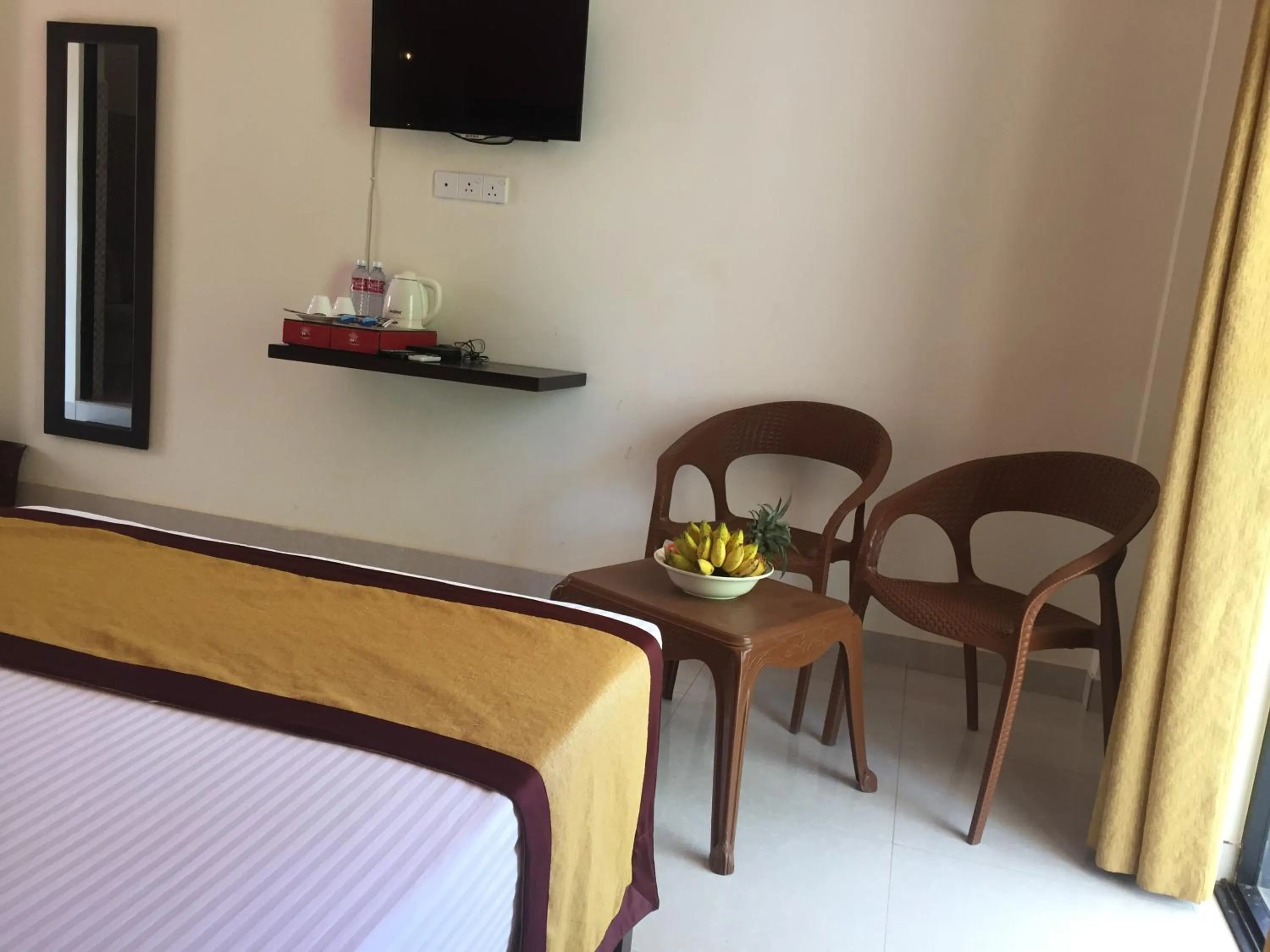 Bed in Organic Garden Resort Sigiriya