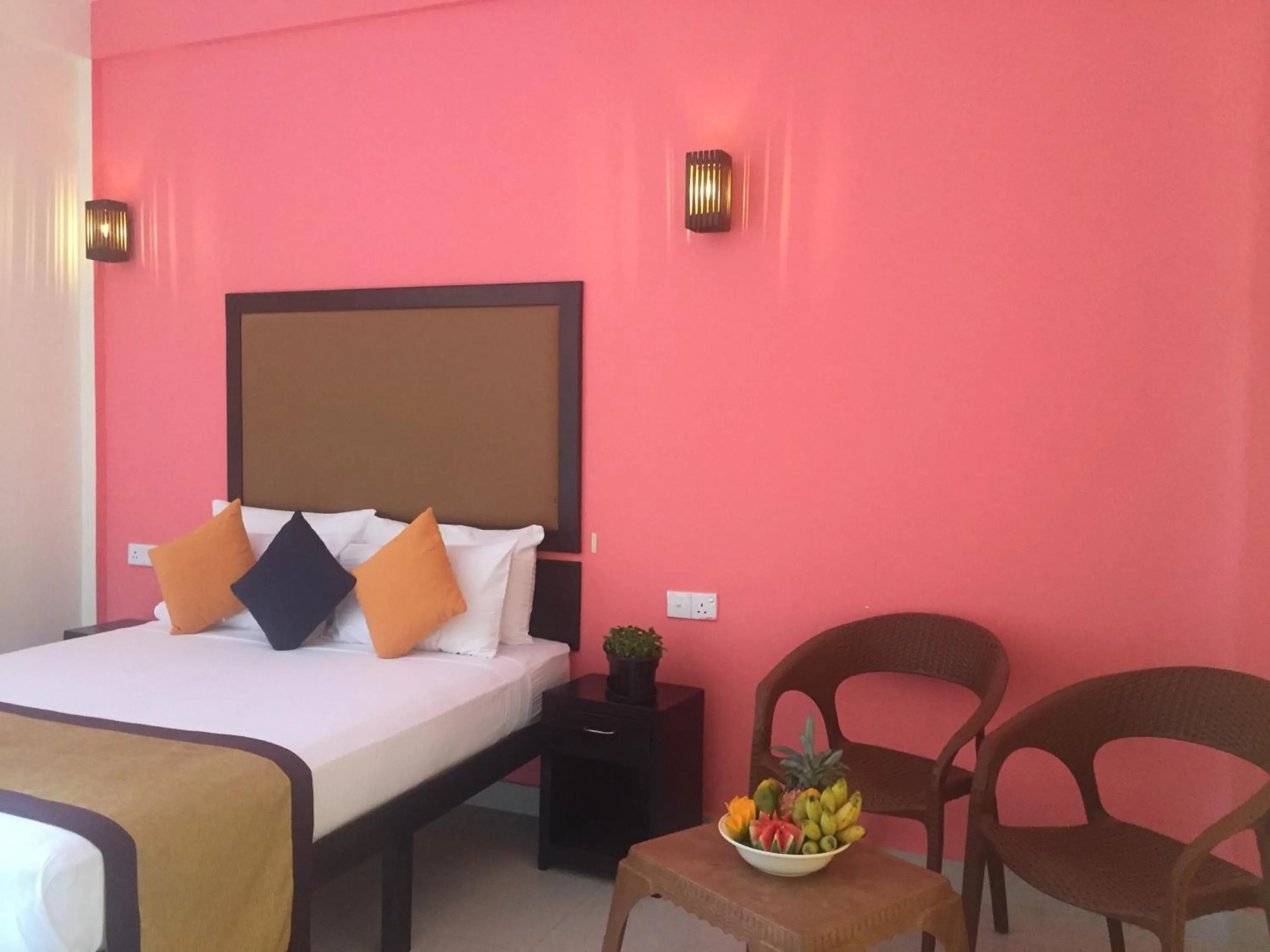 Bed in Organic Garden Resort Sigiriya