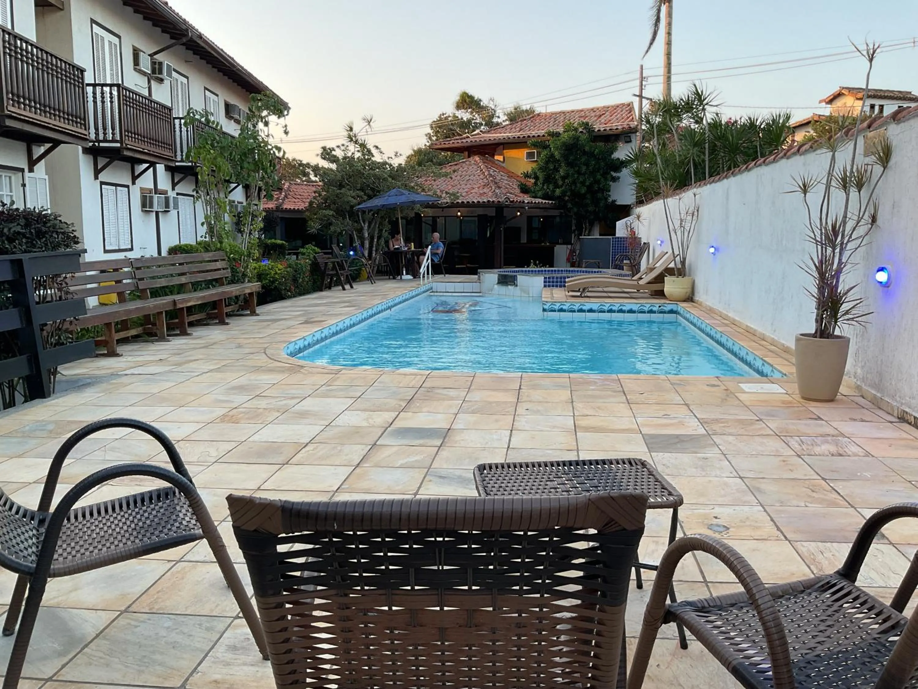 Pool view in Pousada Costa Del Sol