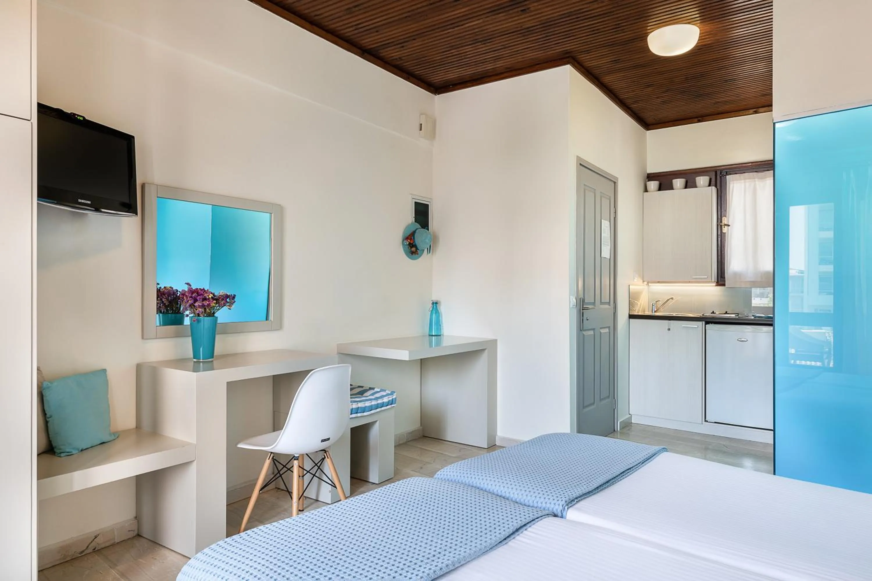 Bed in Magia Apartments