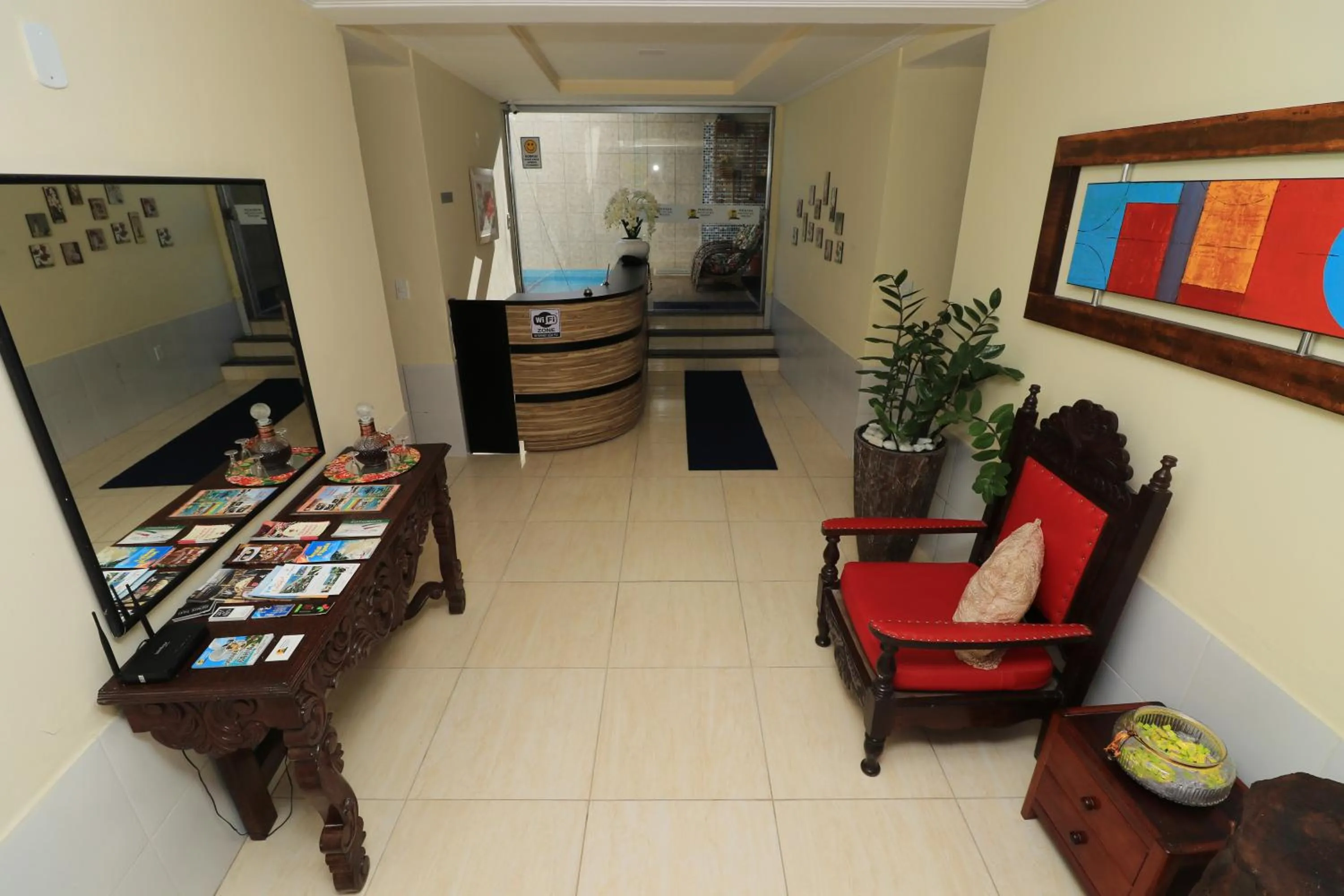 Lobby or reception in Pousada Recanto do Mucugê