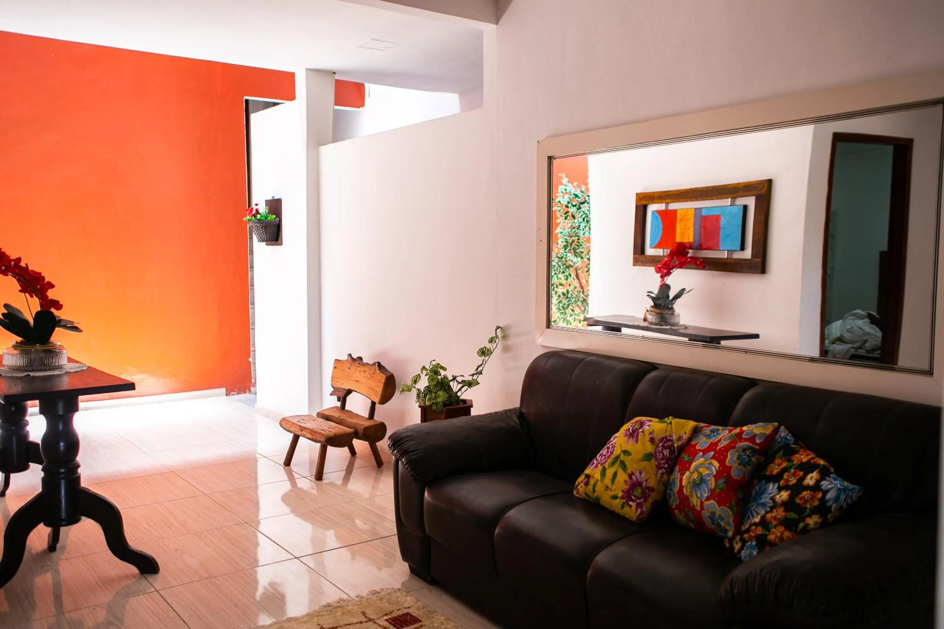 Seating area in Pousada Recanto do Mucugê