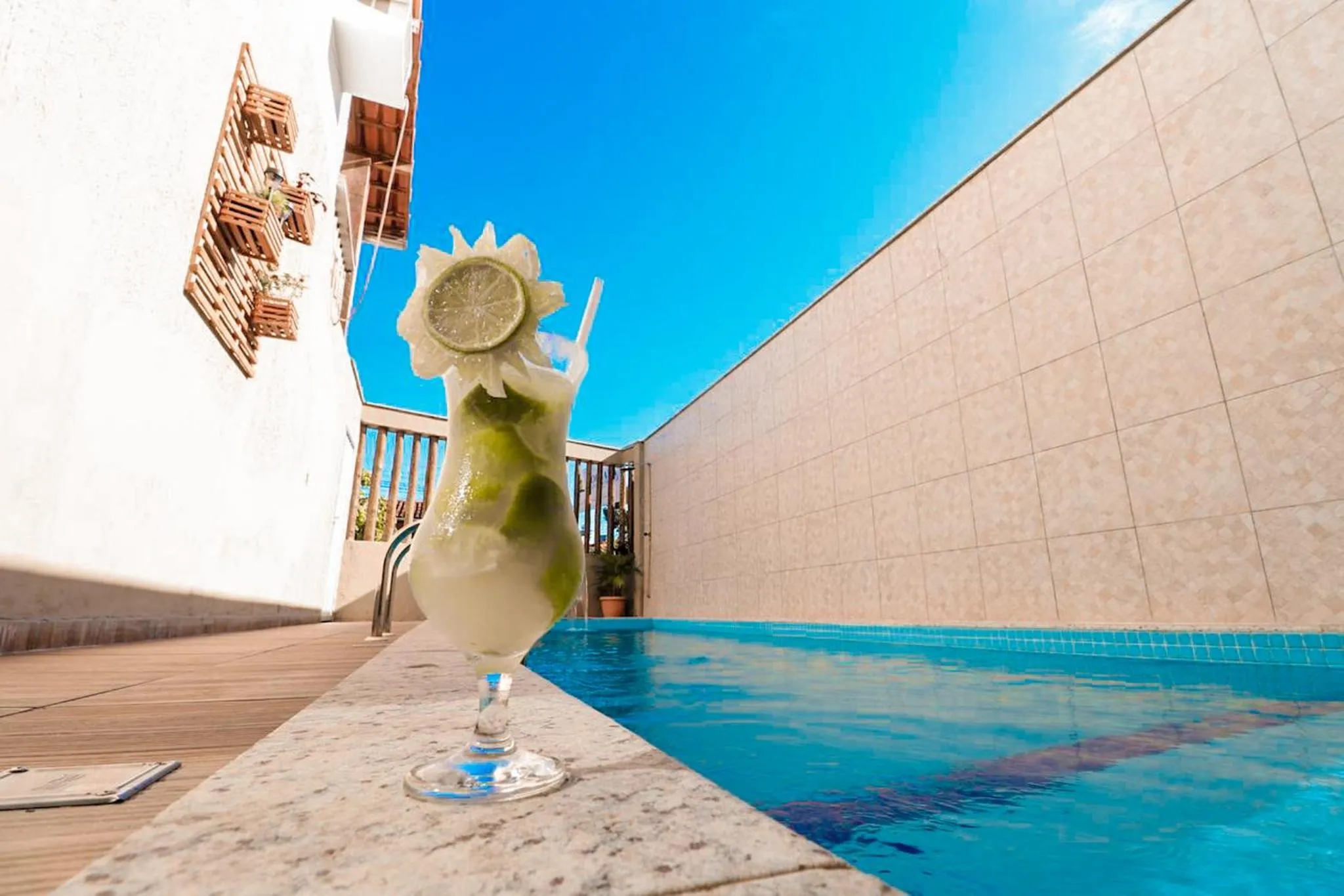 Swimming pool in Pousada Recanto do Mucugê