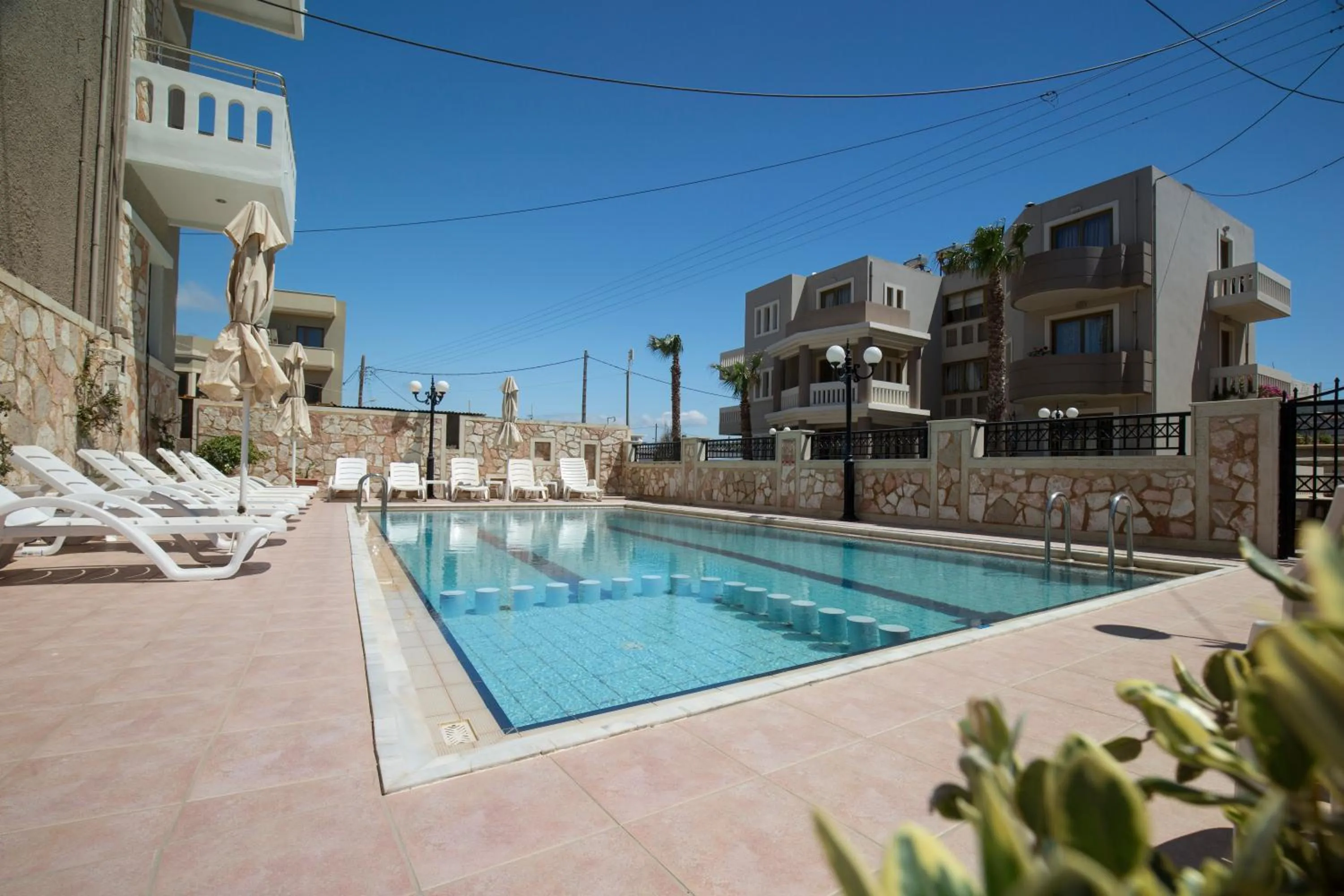 Pool view in Mandy Suites