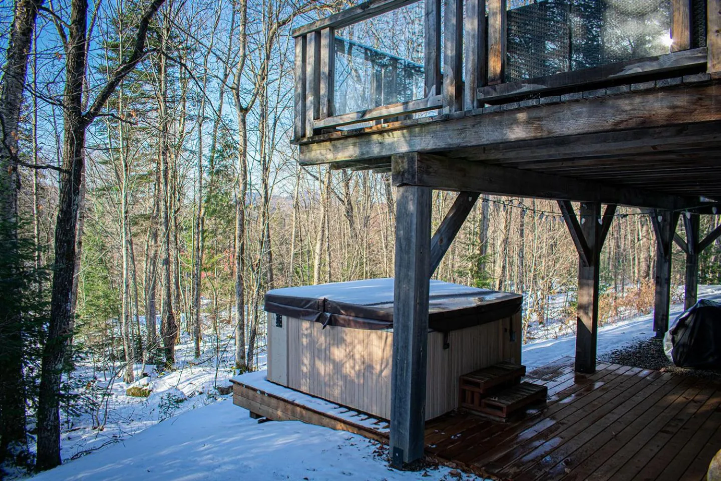 Hot Tub in Tremblant Mountain Chalets