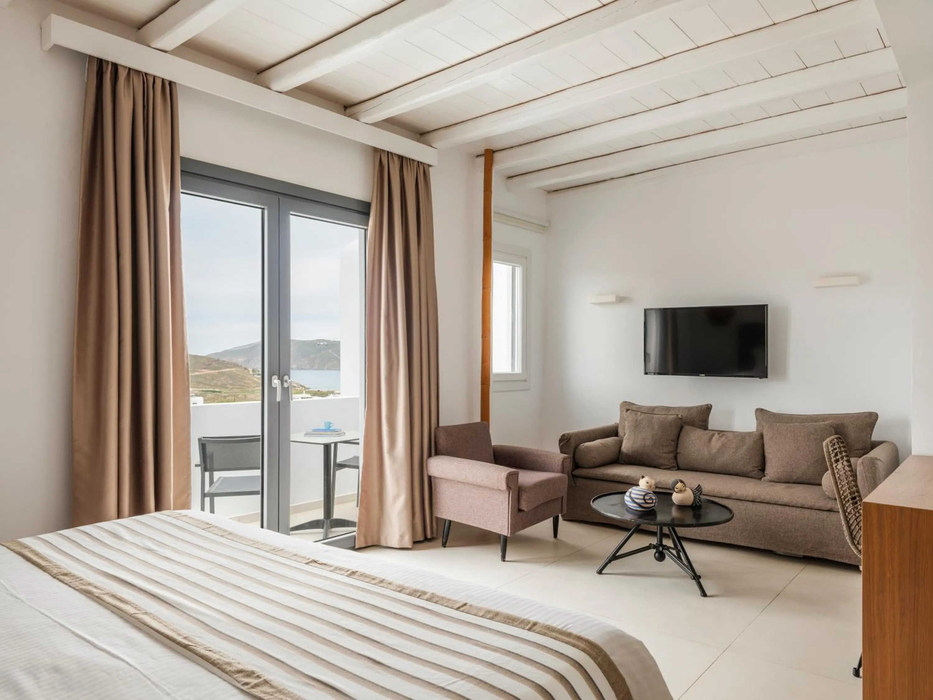 Bedroom, Bed in Ftelia Bay Boutique Hotel