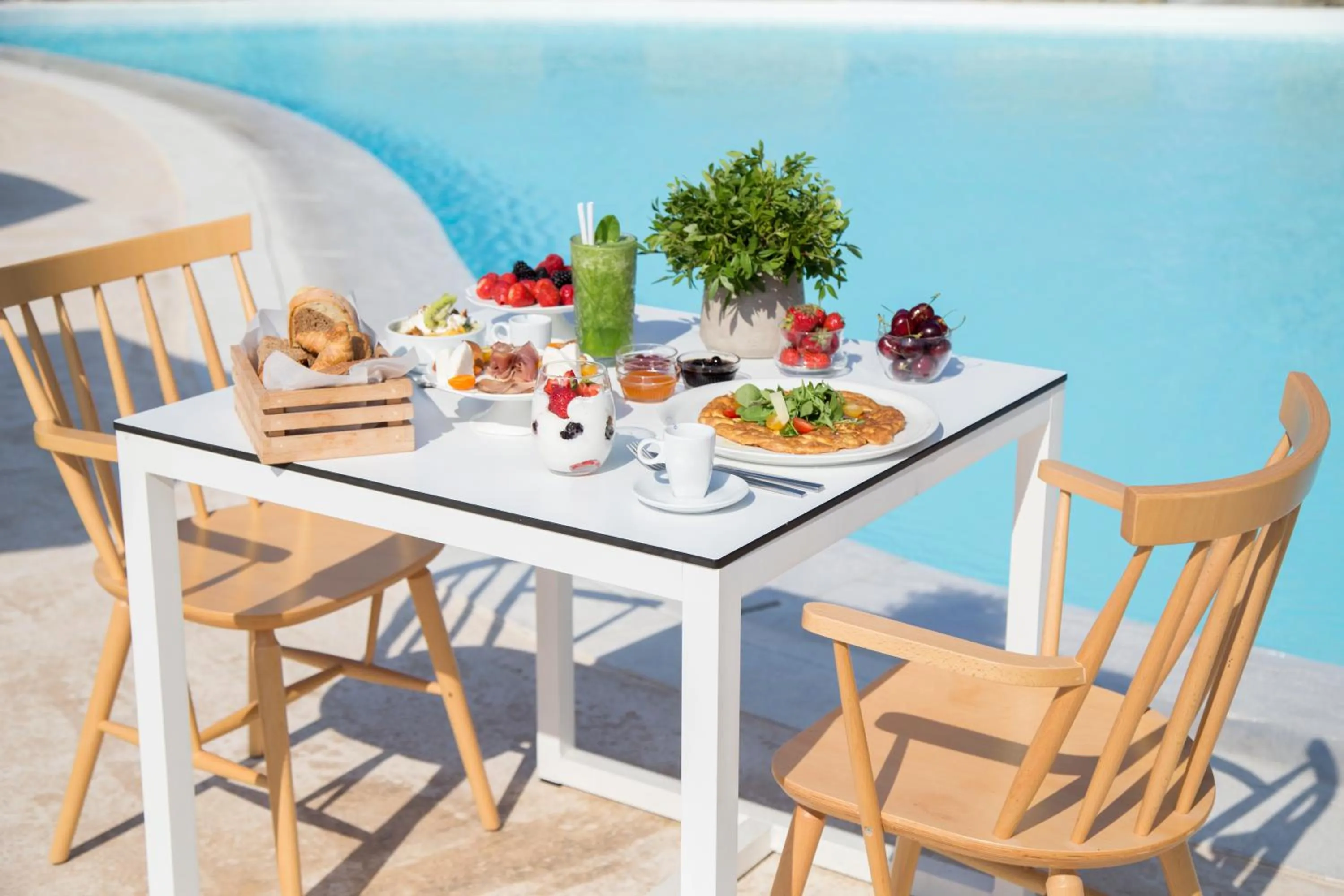 Swimming pool in Ftelia Bay Boutique Hotel