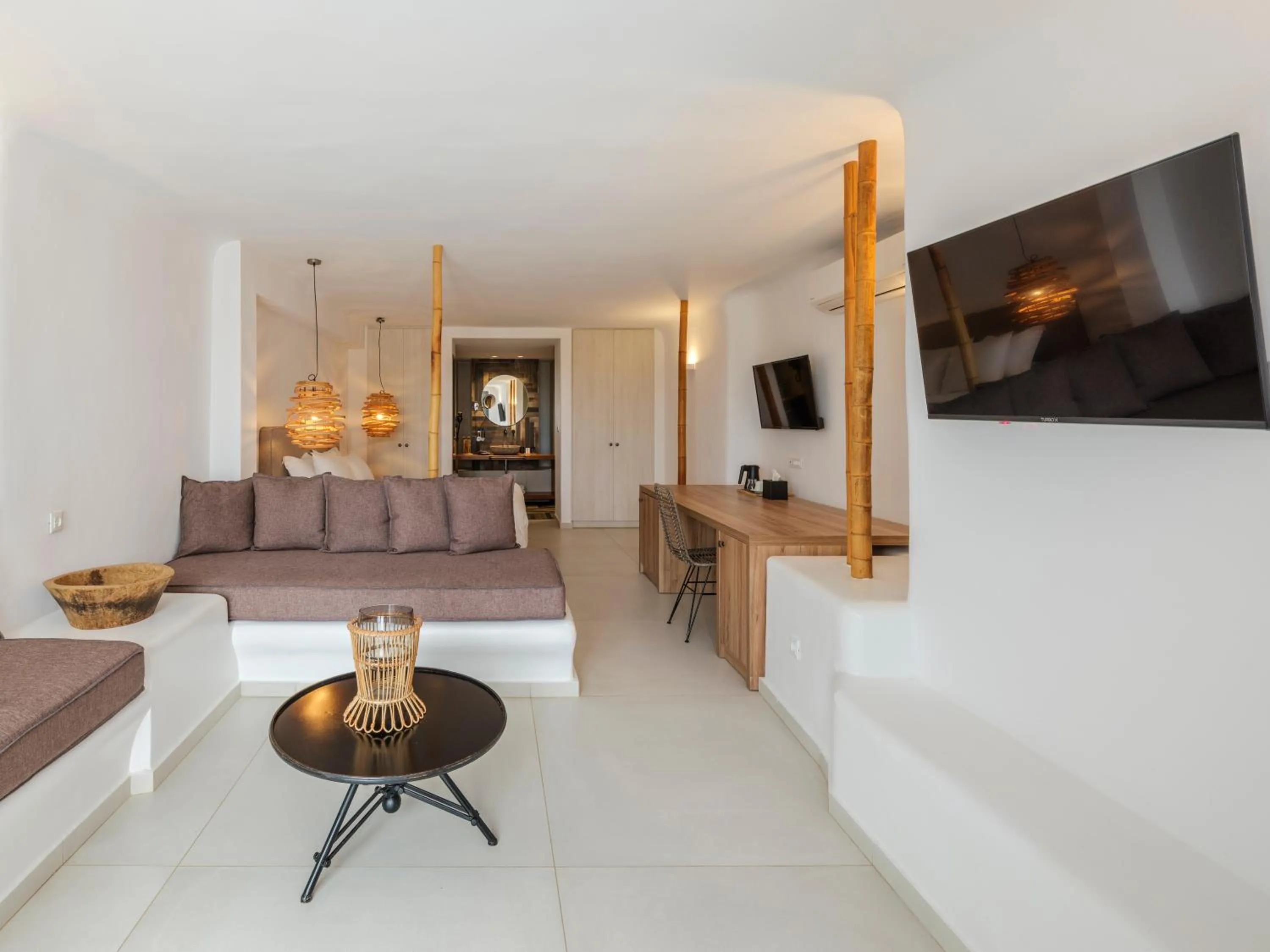 Bedroom in Ftelia Bay Boutique Hotel