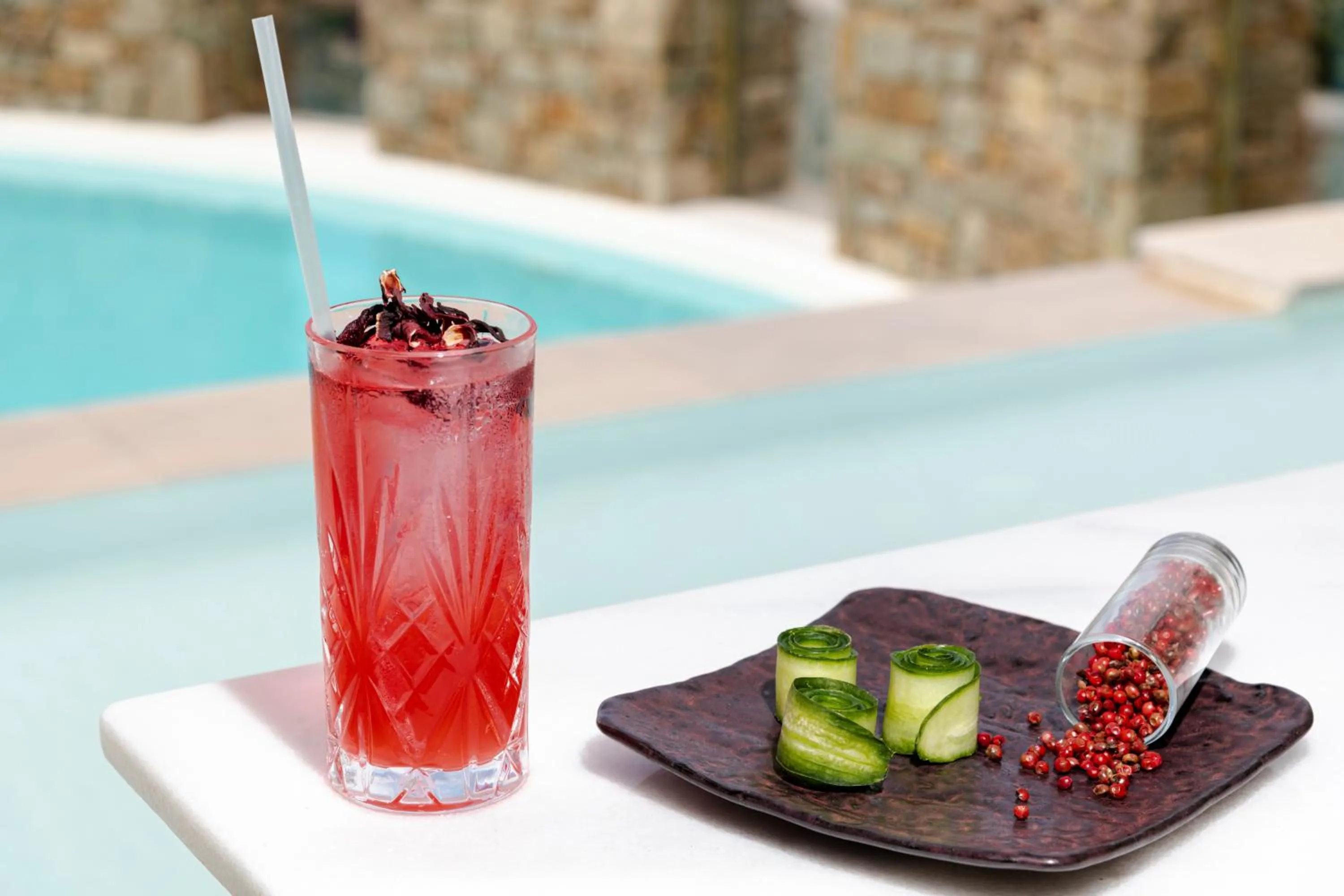 Swimming pool in Ftelia Bay Boutique Hotel