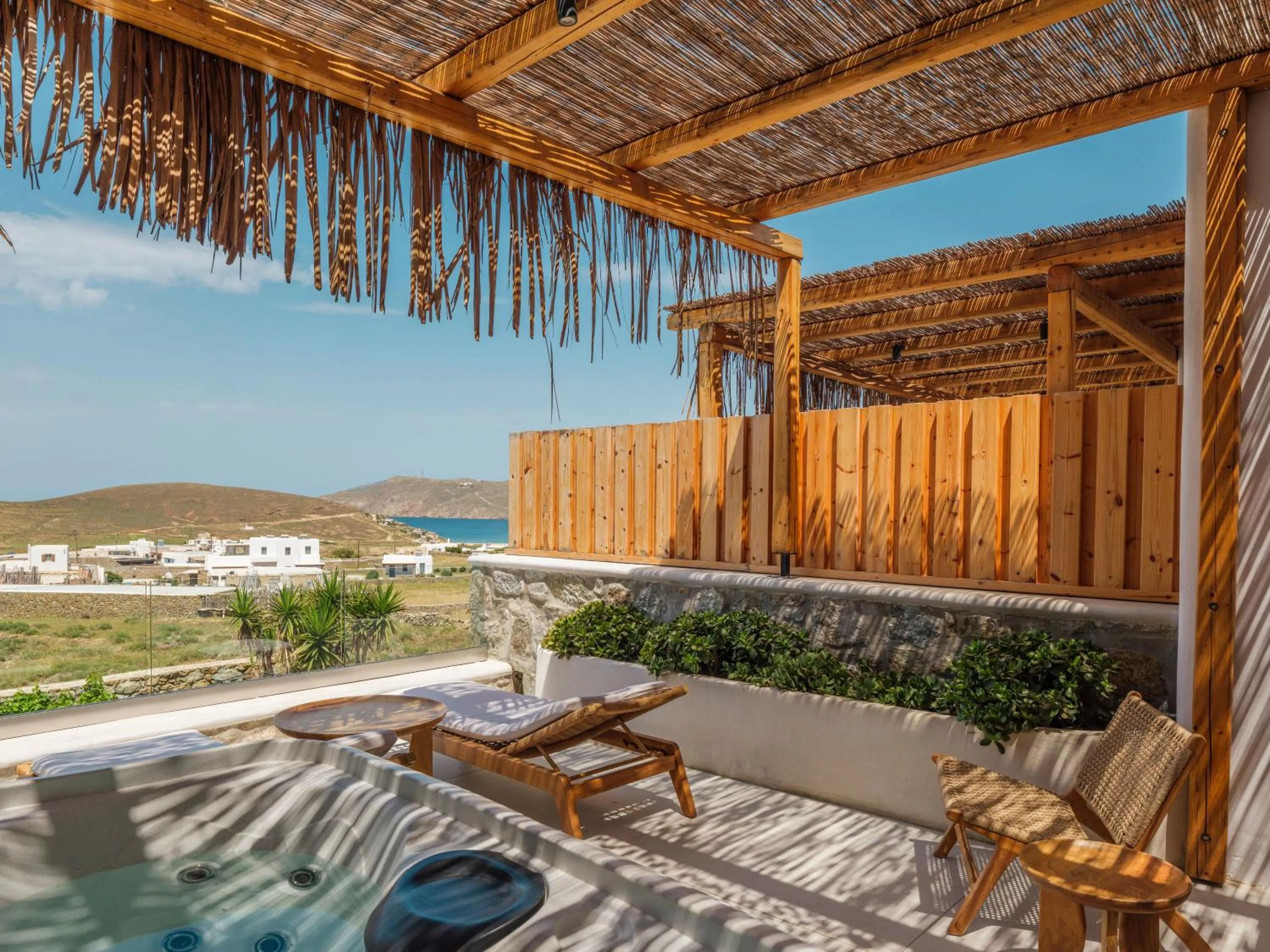 Balcony/Terrace in Ftelia Bay Boutique Hotel