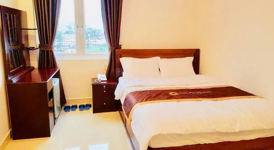 Bed in Dalat Venus Hotel