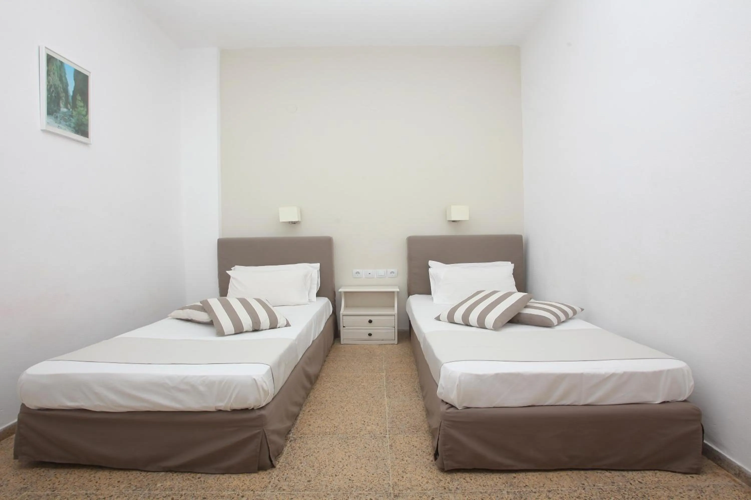 Bed in Iraklis Apartments