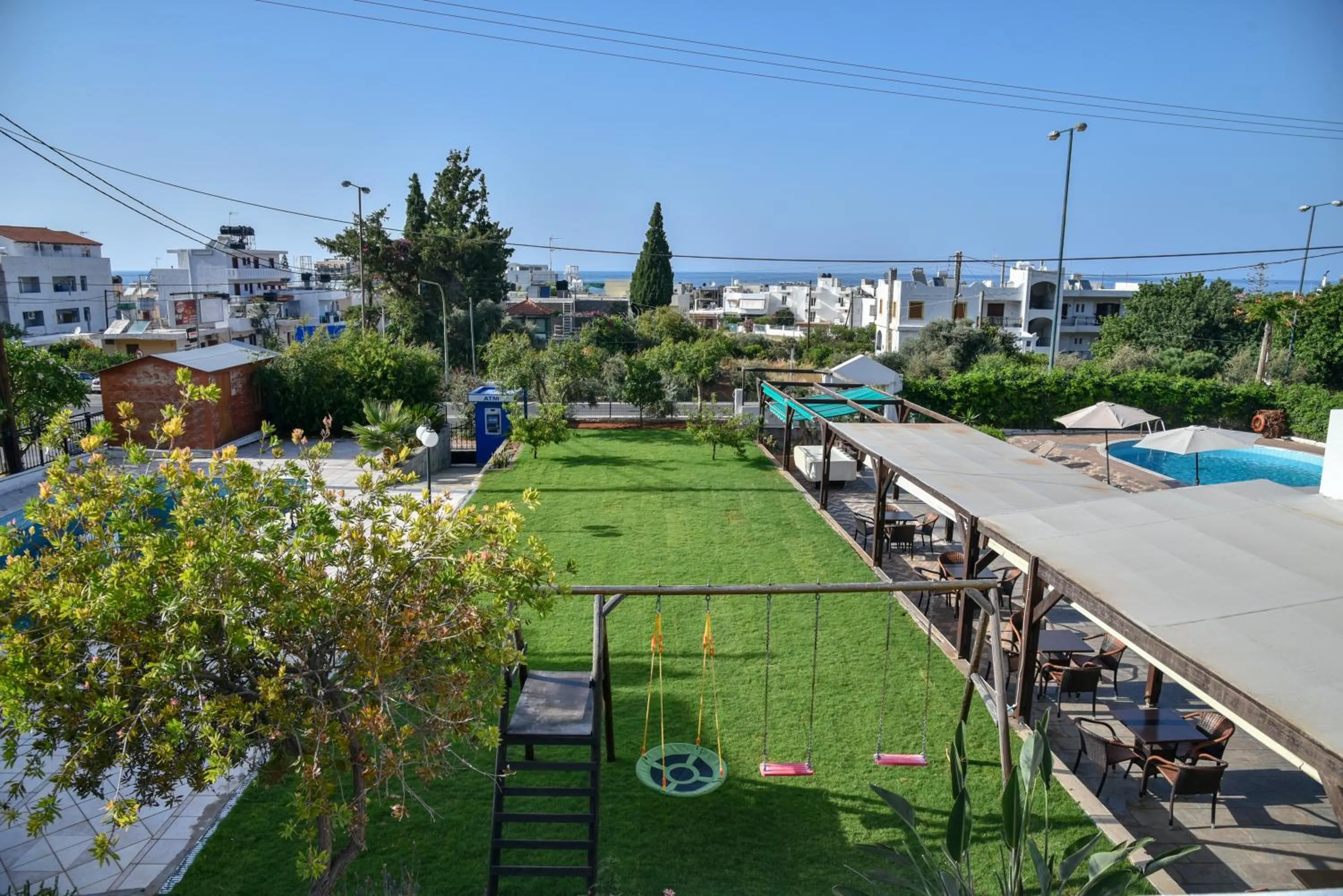 Garden view in Iraklis Apartments