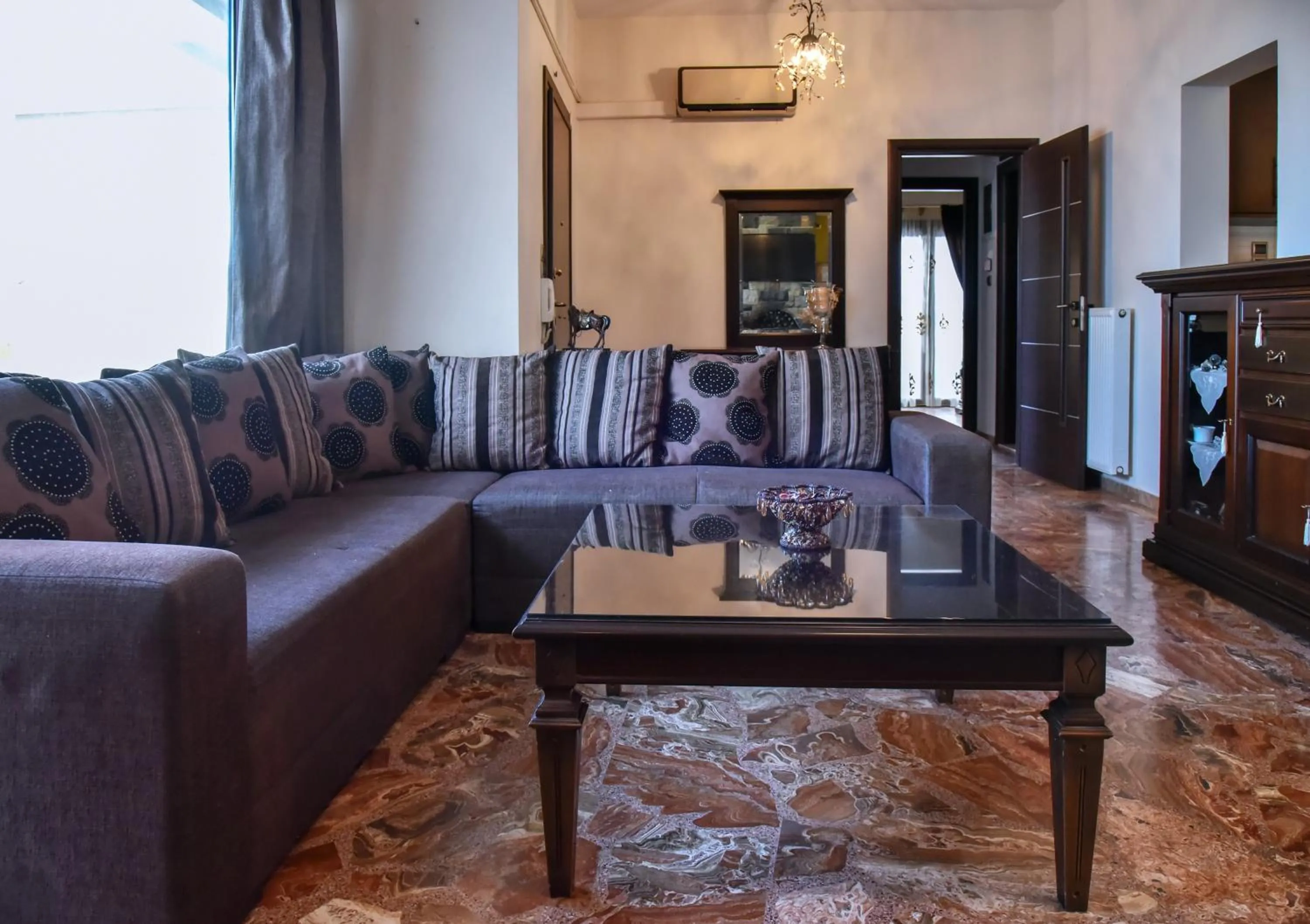 Living room in Iraklis Apartments