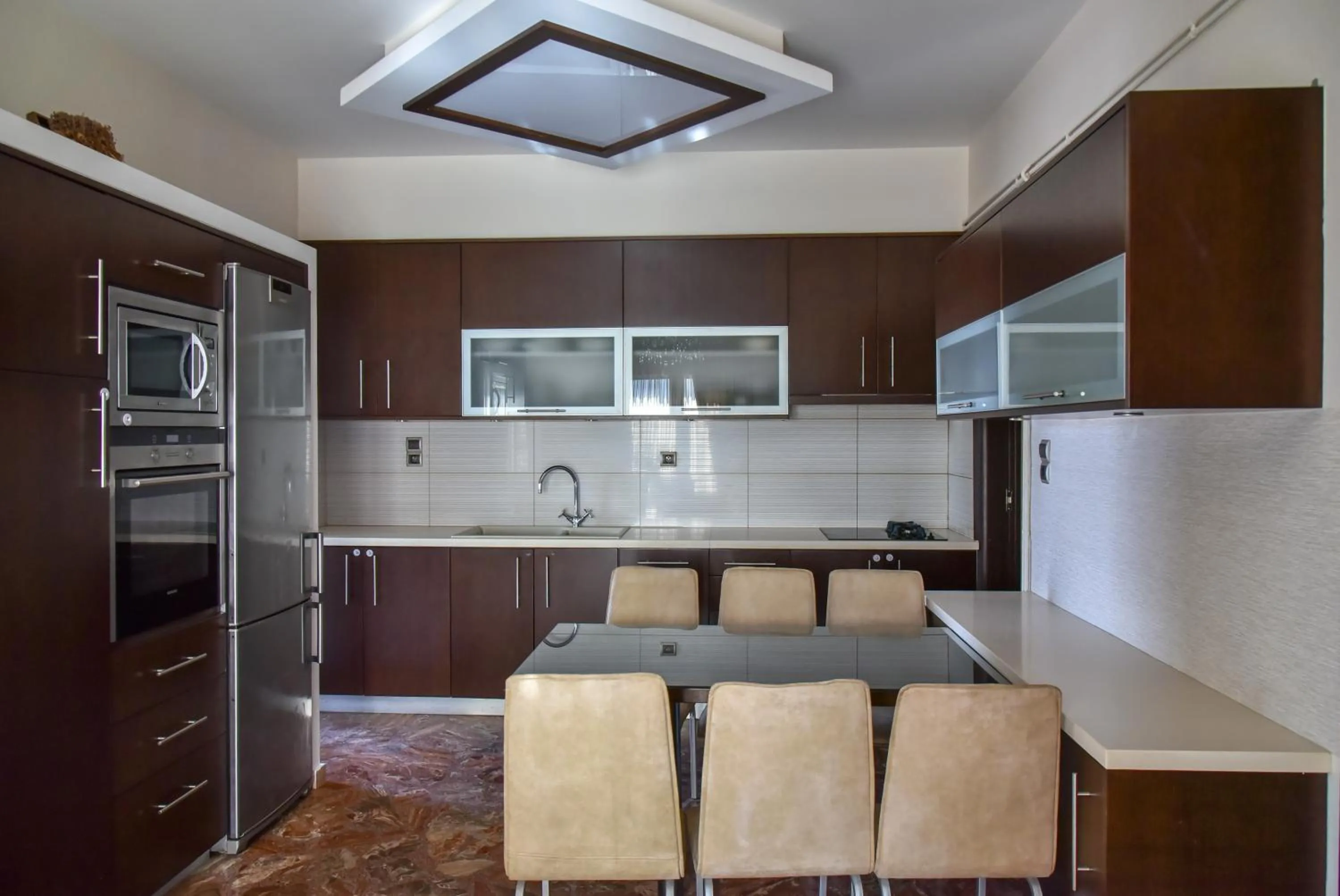 kitchen in Iraklis Apartments