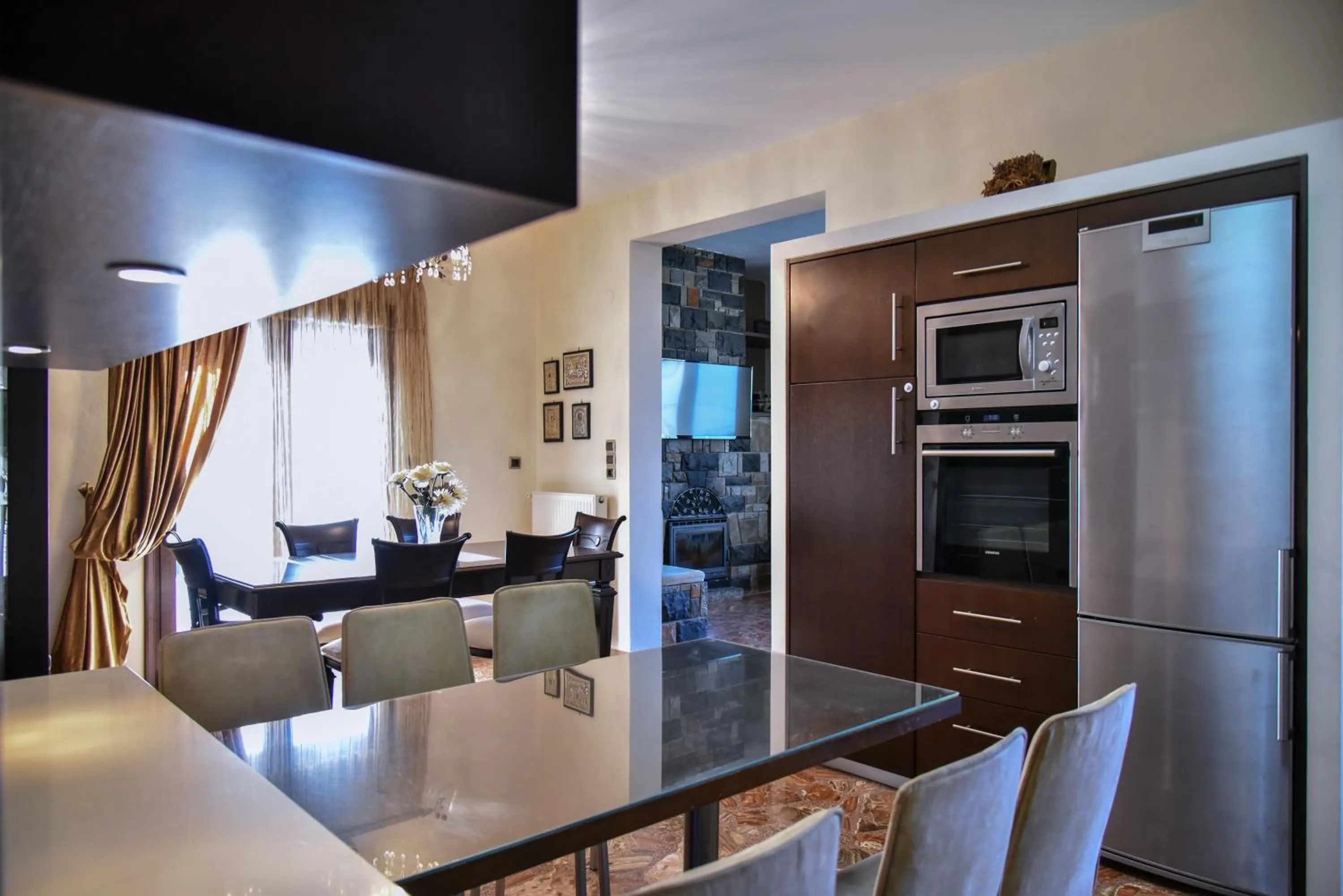 kitchen in Iraklis Apartments