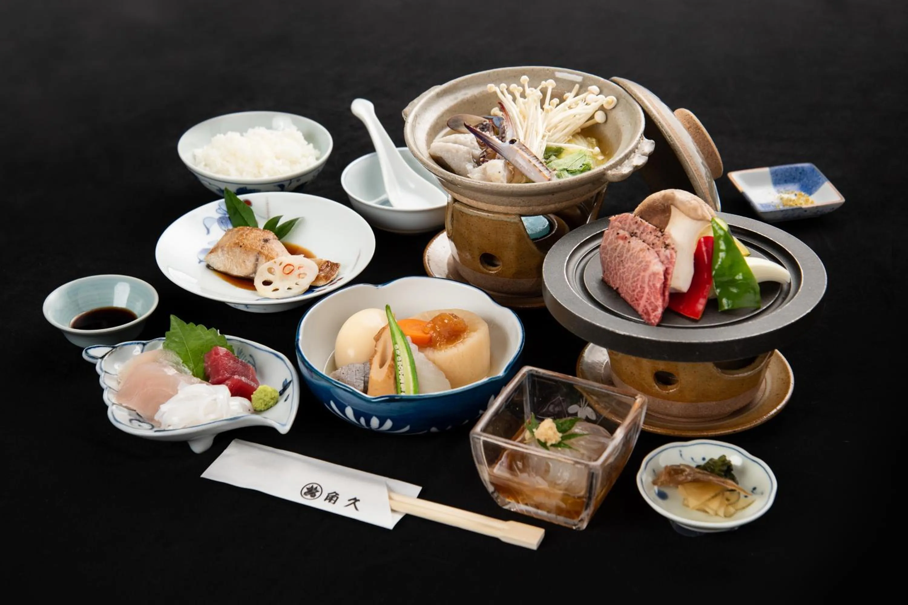 Dinner in Kadokyu Ryokan