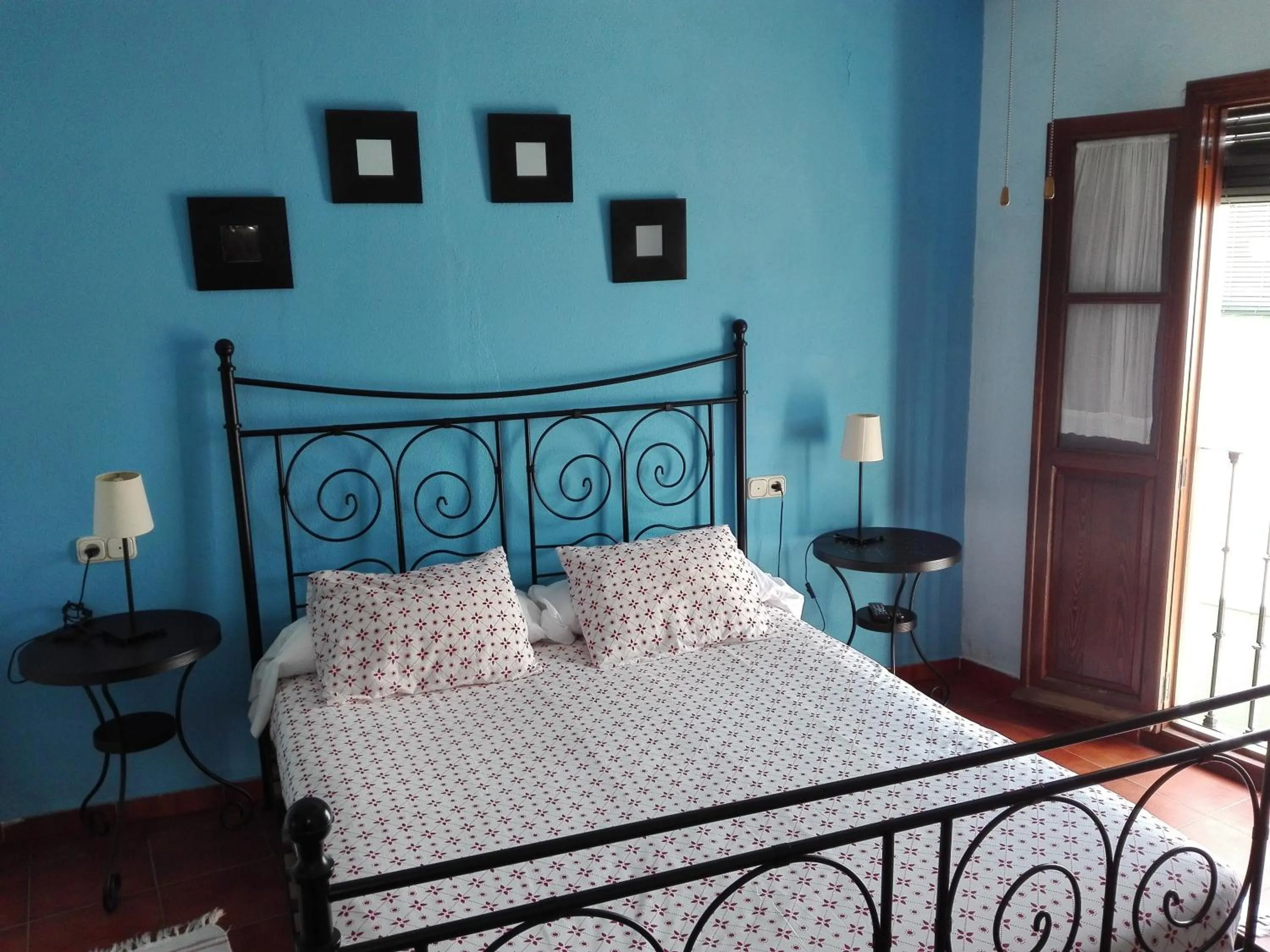 Decorative detail, Bed in La Posada del Recovero