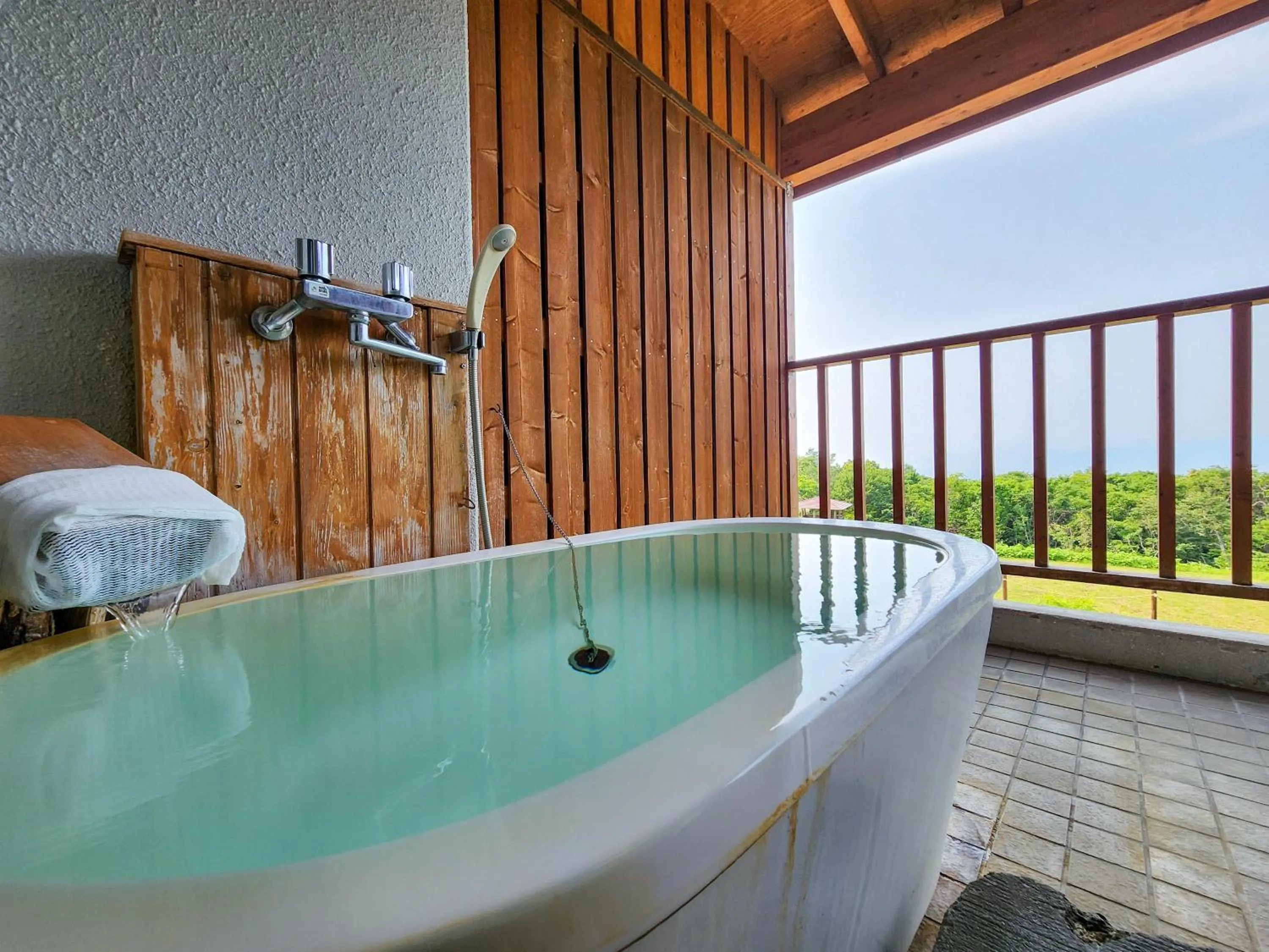 Hot Spring Bath in Iwanai Kogen Hotel