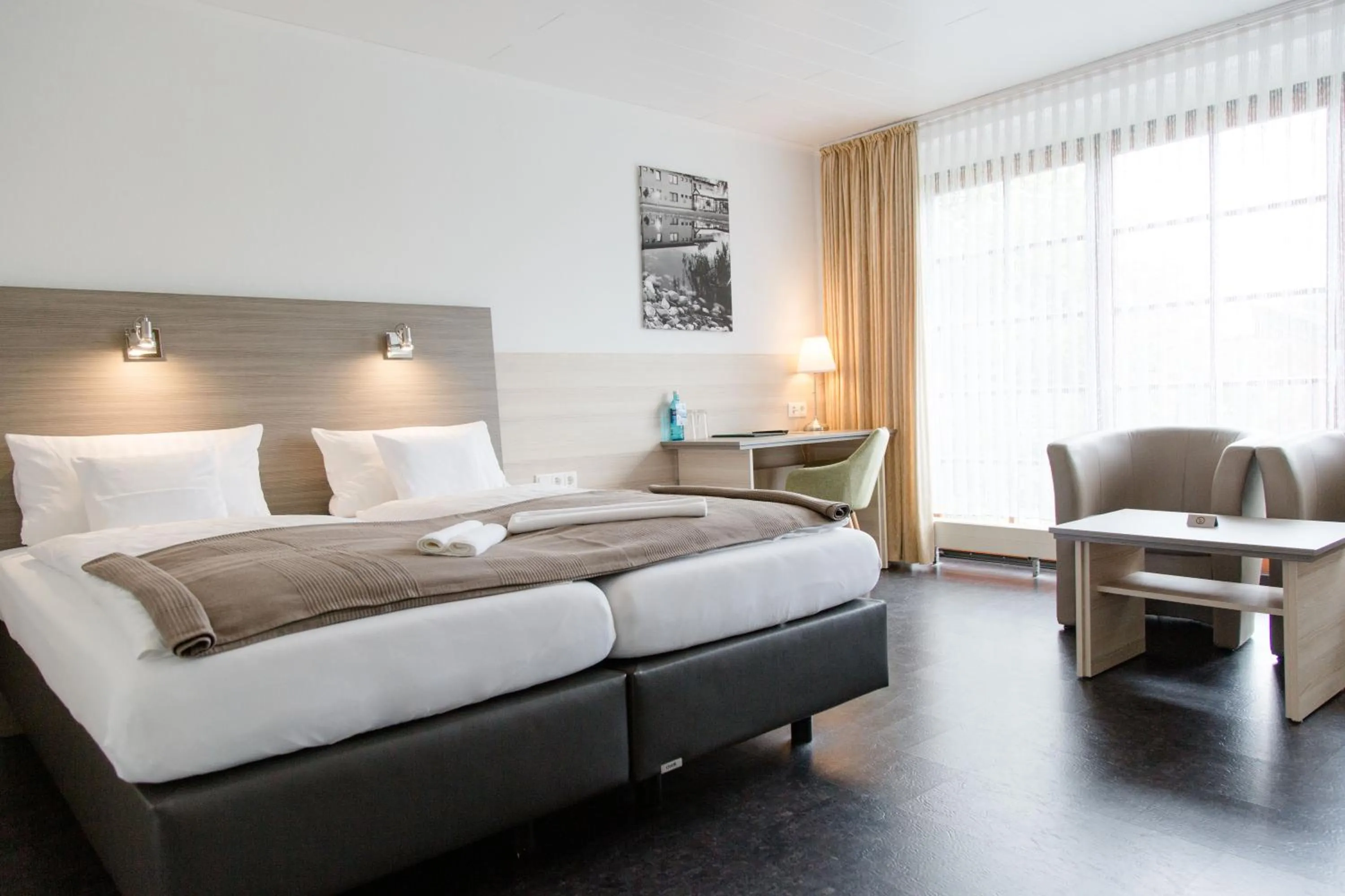 Bed in Friesen Hotel