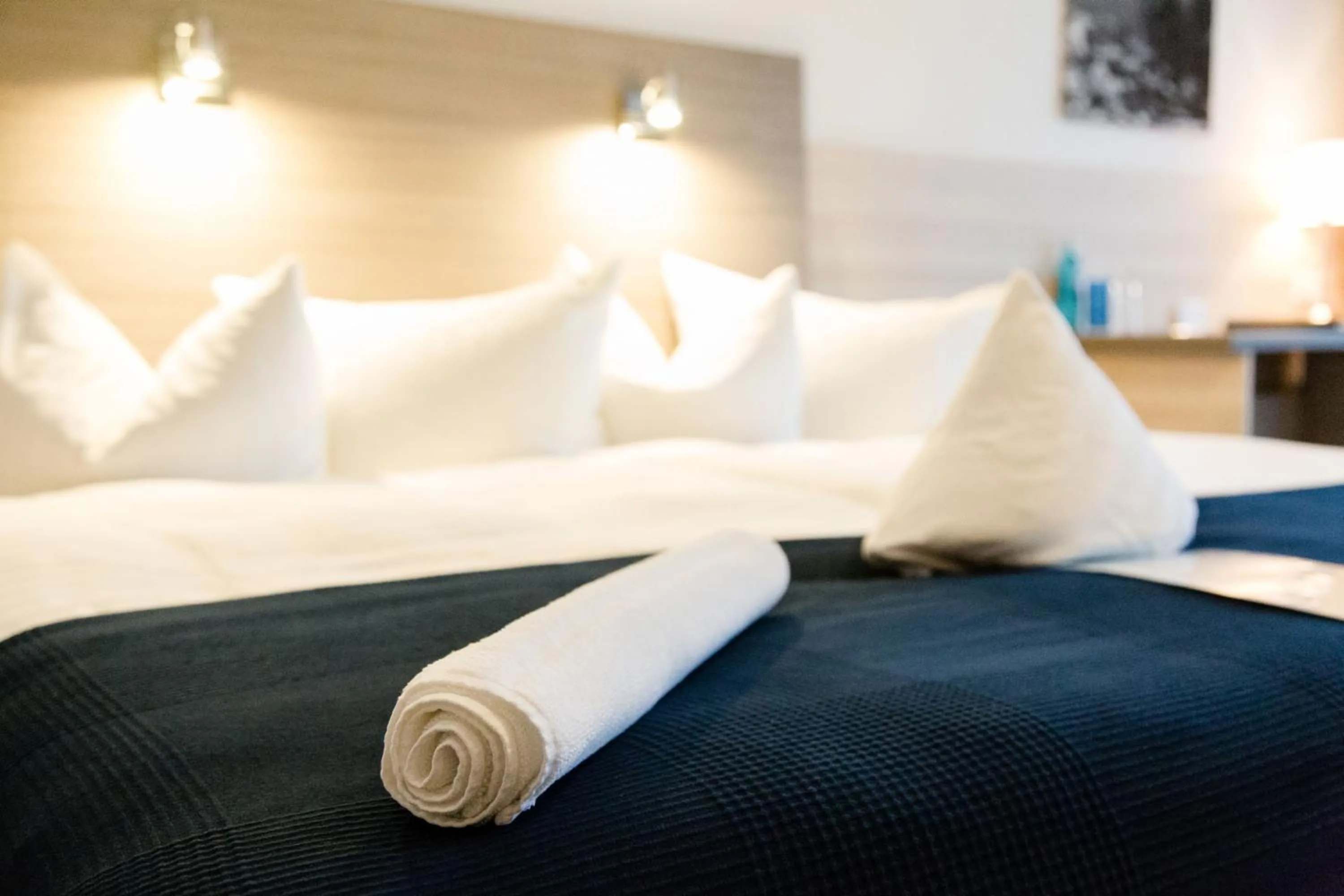 Bed in Friesen Hotel