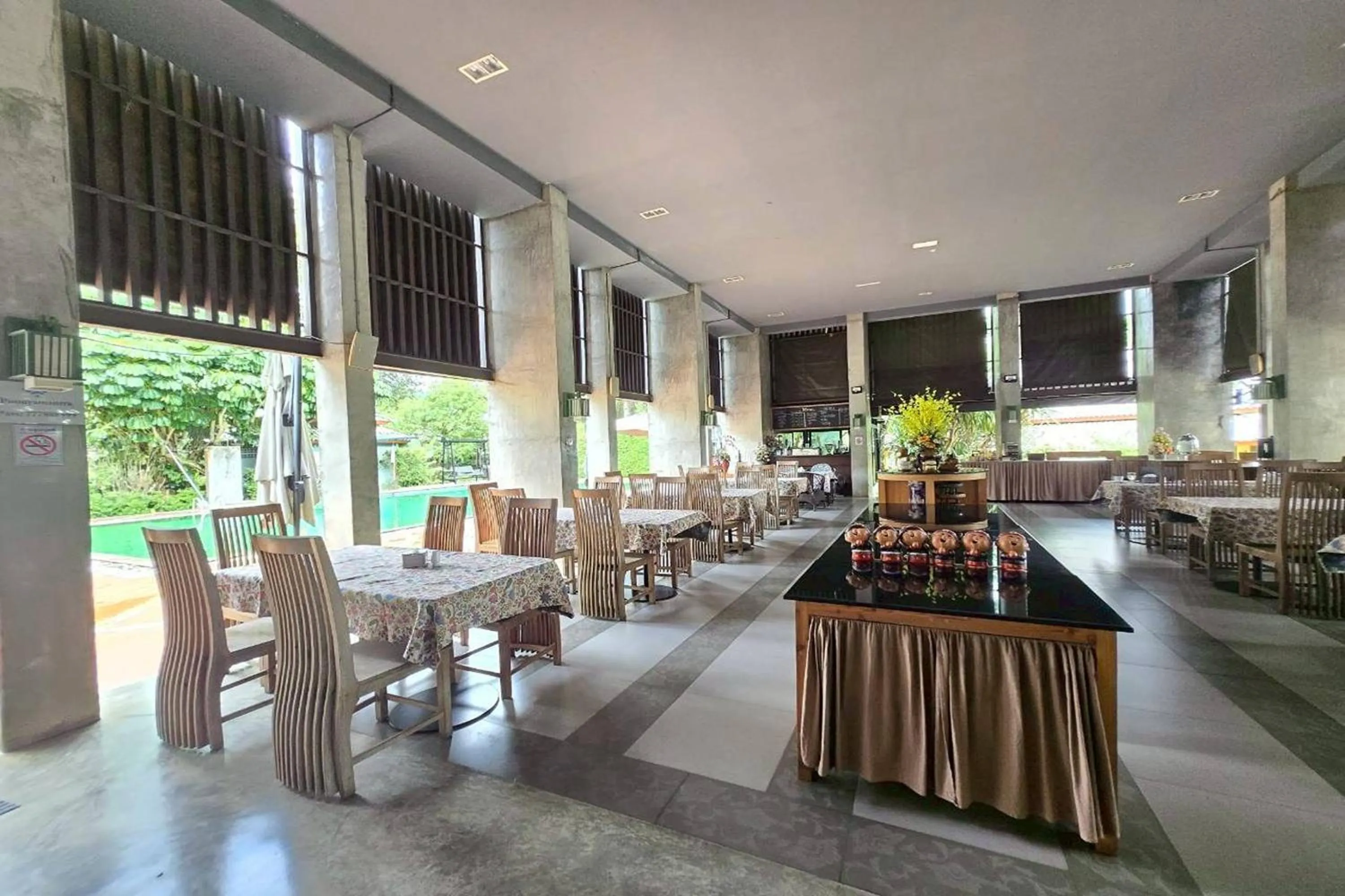 Seating area in Poonyamantra Resort Chiang Rai