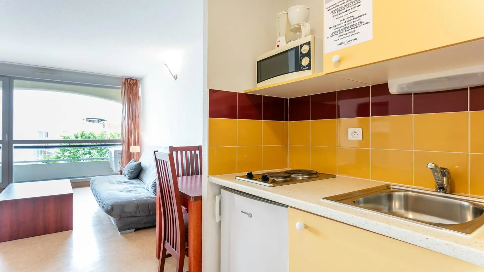 Kitchen or kitchenette in Vacancéole - Résidence Le Saint Clair