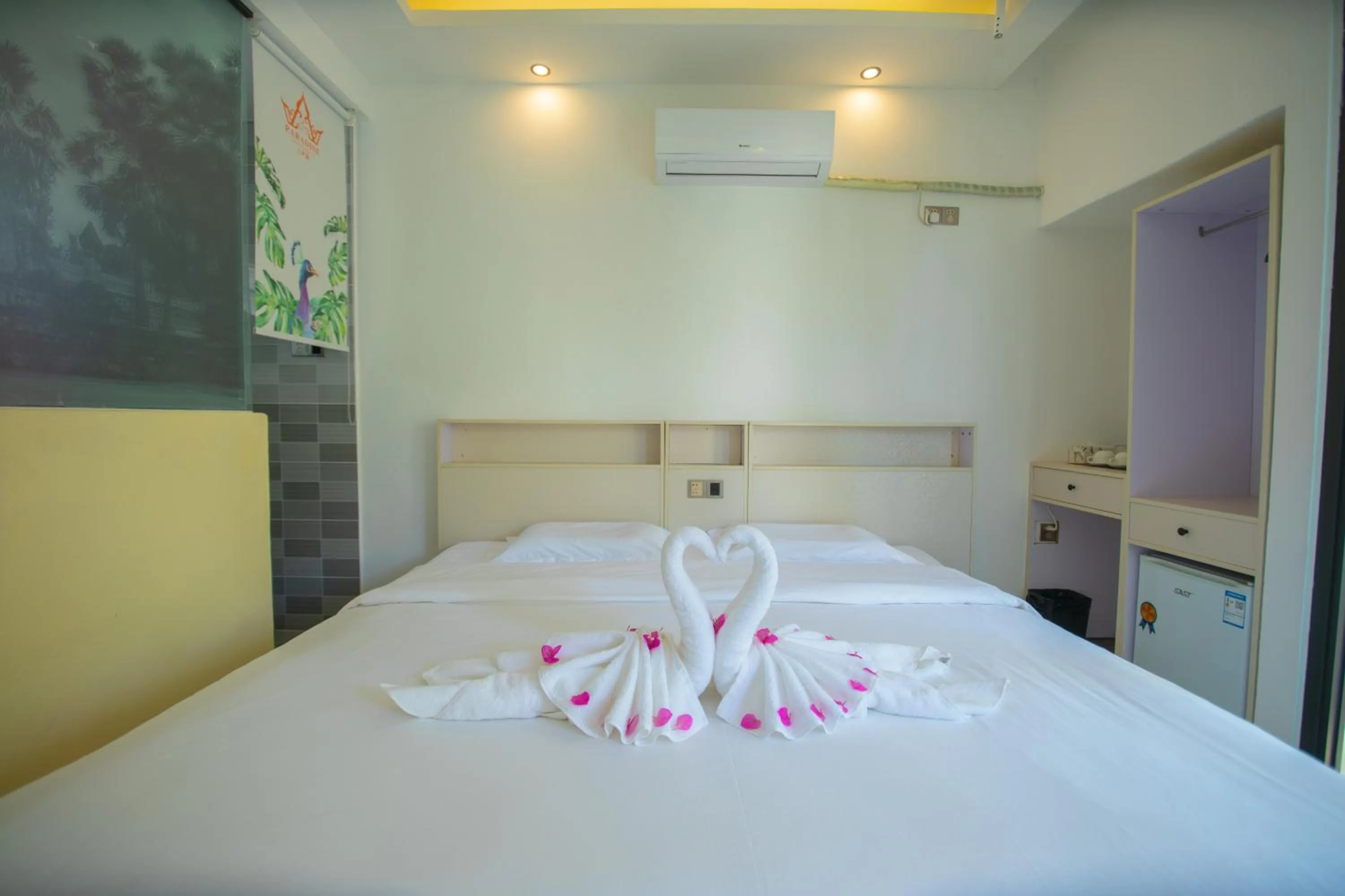 Bed in Luang Prabang chanon hotel